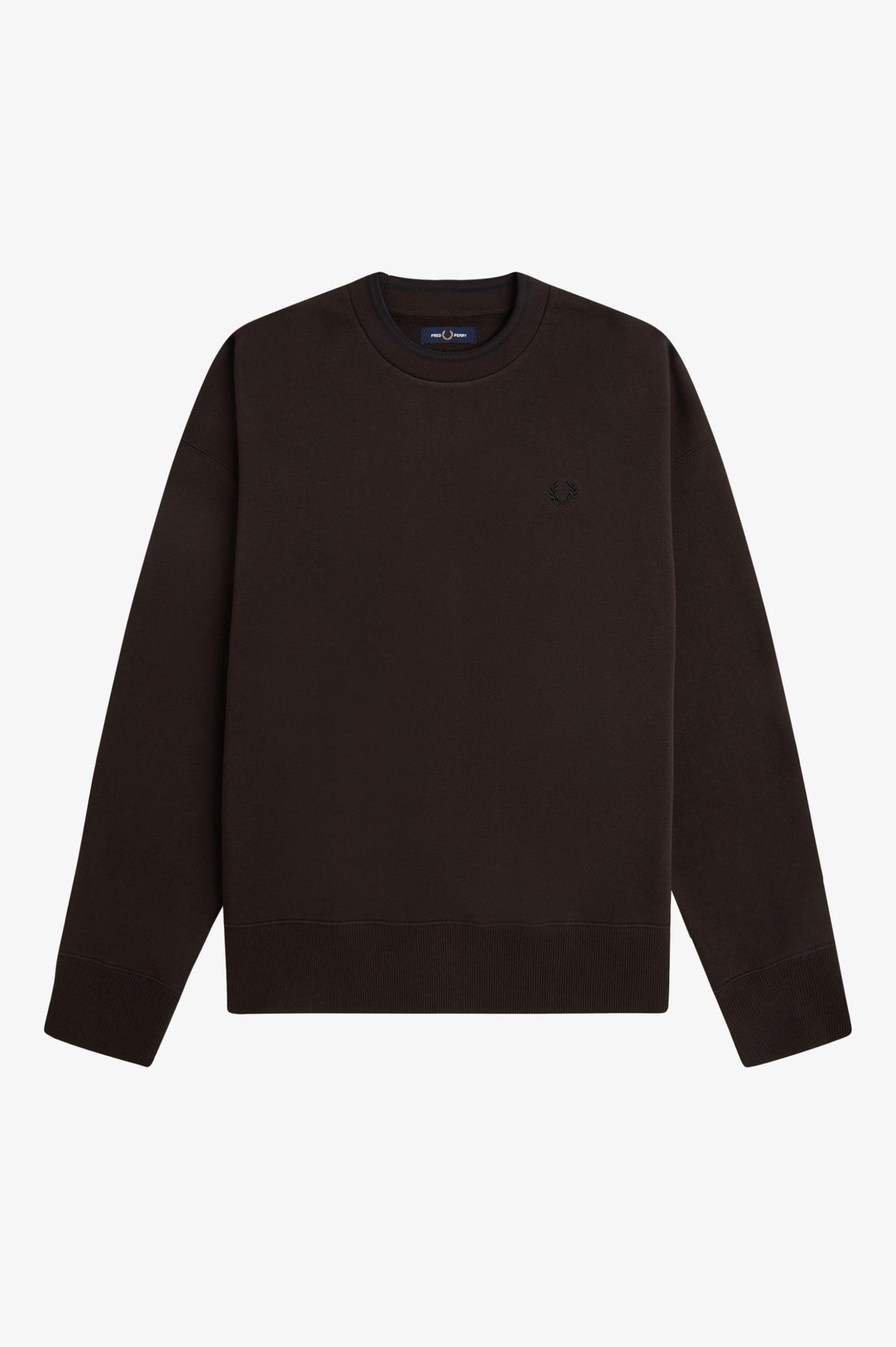 Felpa oversize con riga M349759 33C FRED PERRY 