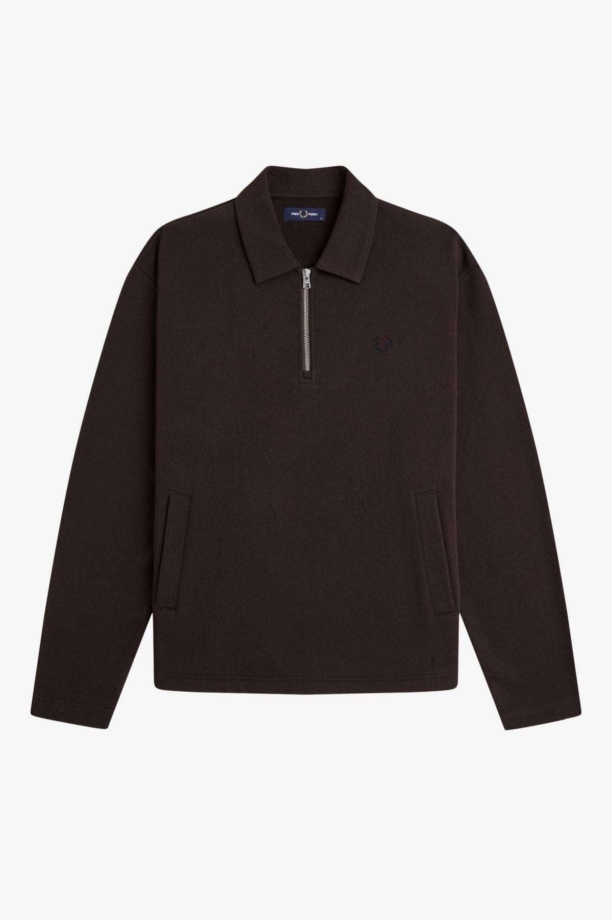 Felpa smock a mezza zip M368859 33C FRED PERRY 