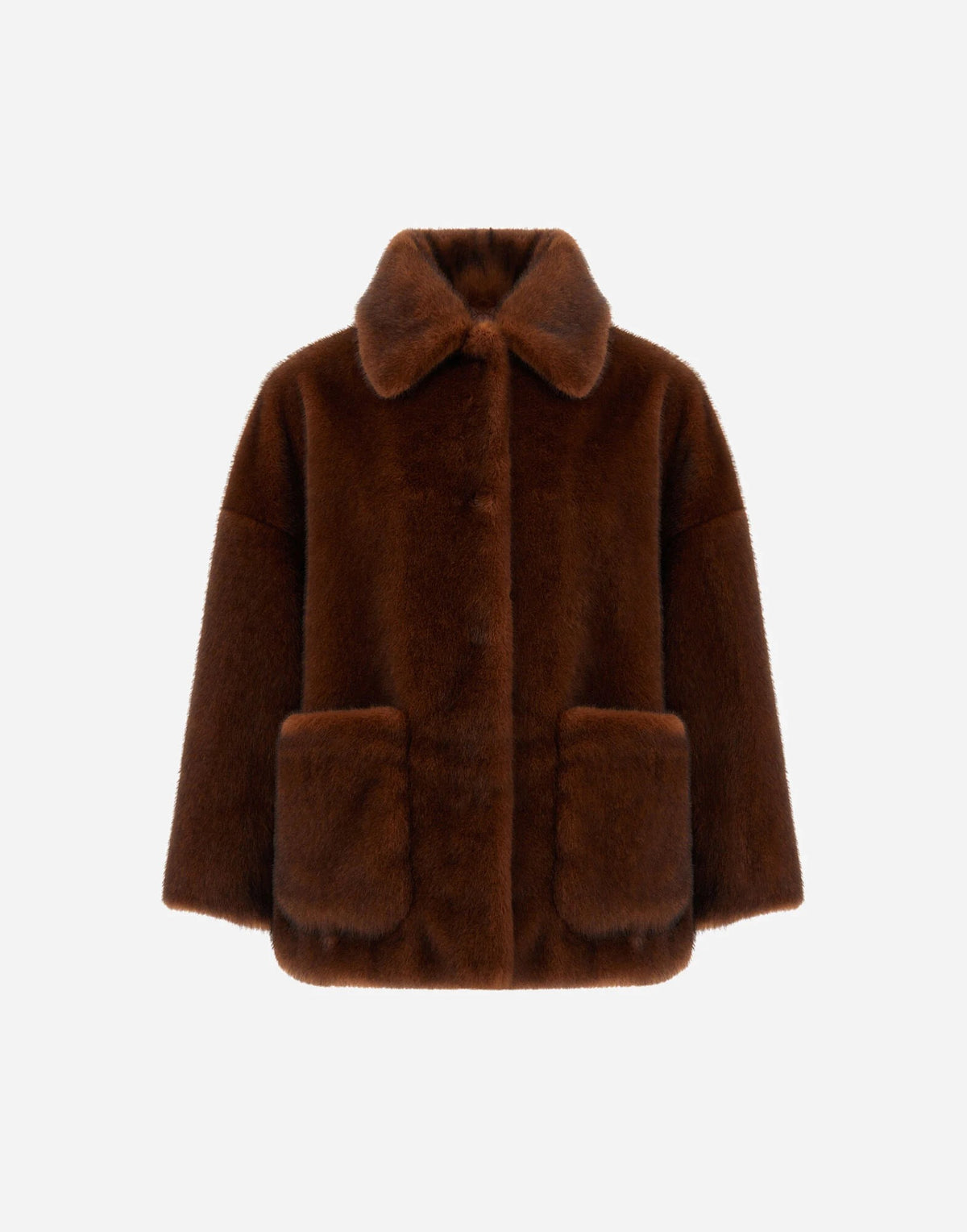 Cappotto in pelliccia effetto visone GC000600D12739 8800 HERNO 