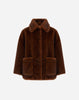 Cappotto in pelliccia effetto visone