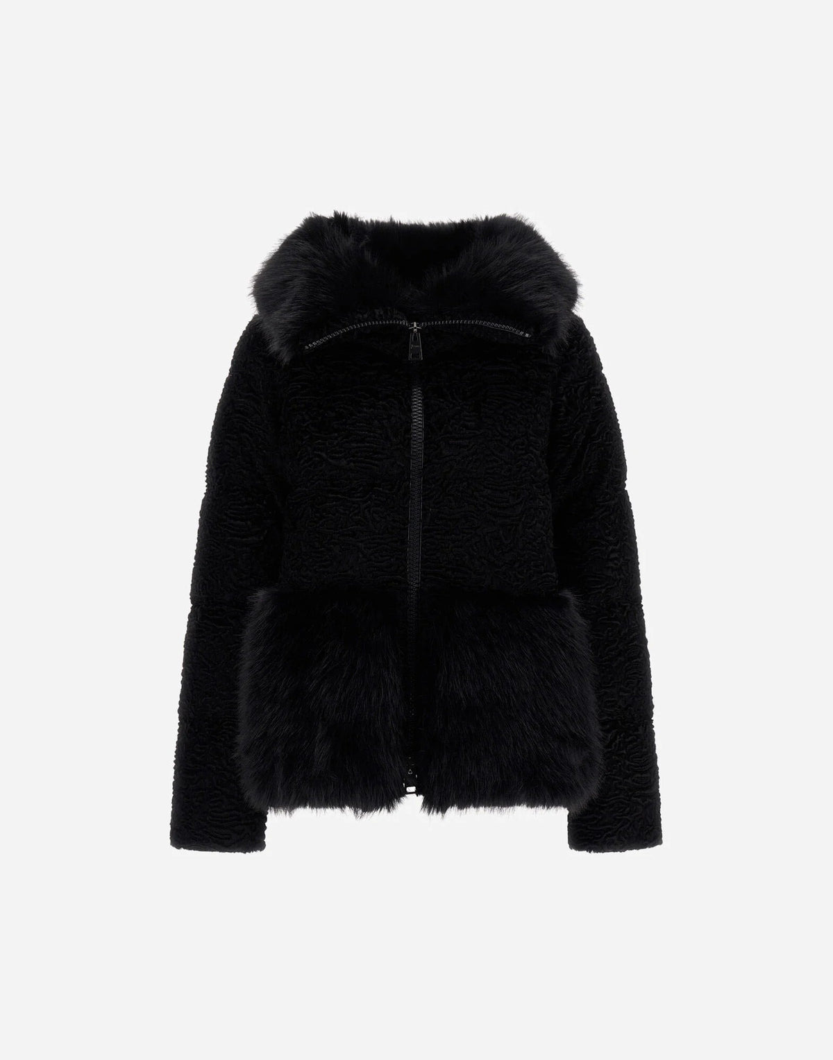 Giacca in pelliccia effetto astrakan PI002320D12953 9300 HERNO 