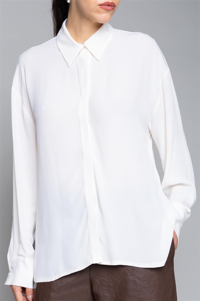 Camicia in crepe de chine SI1GX021 1041 KAOS 