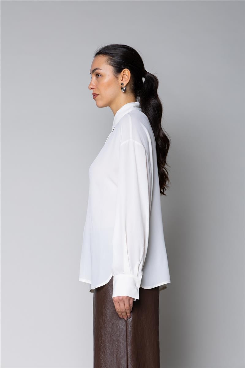 Camicia in crepe de chine SI1GX021 1041 KAOS 