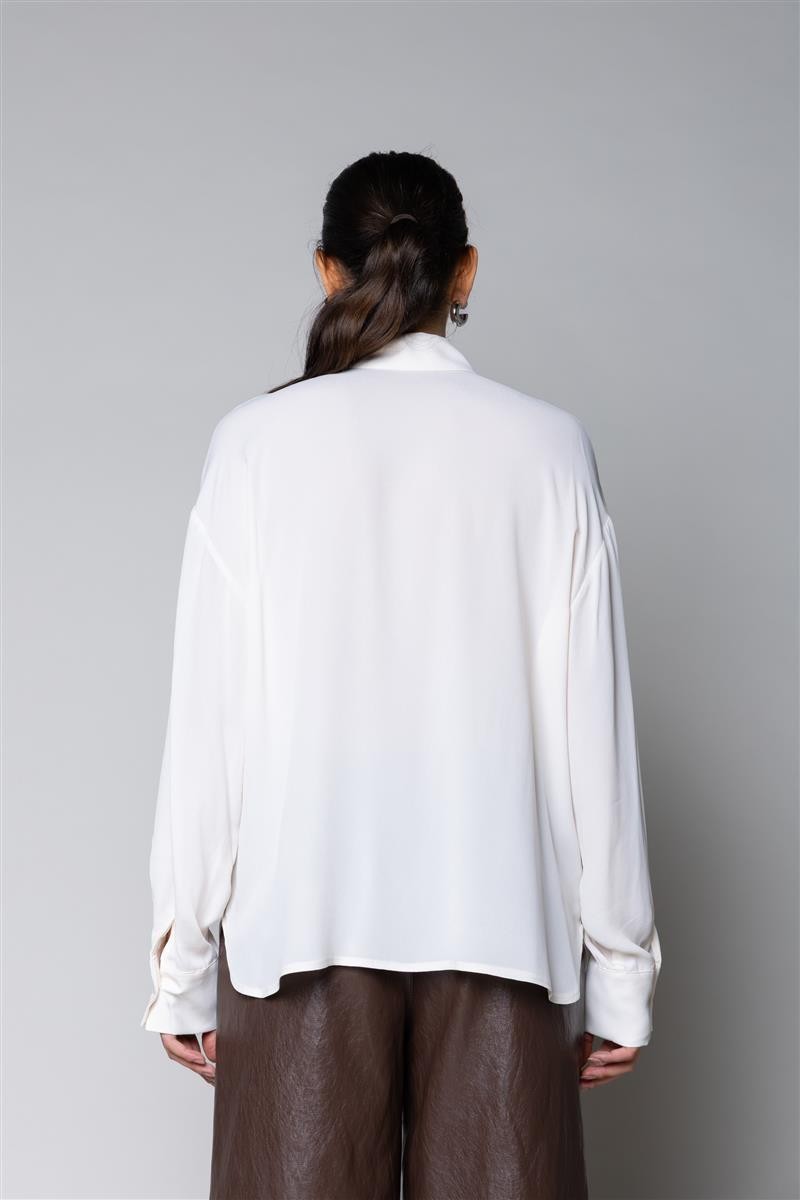 Camicia in crepe de chine SI1GX021 1041 KAOS 