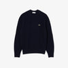 Maglione spesso in lana cardata con girocollo