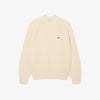 Maglione spesso in lana cardata con girocollo