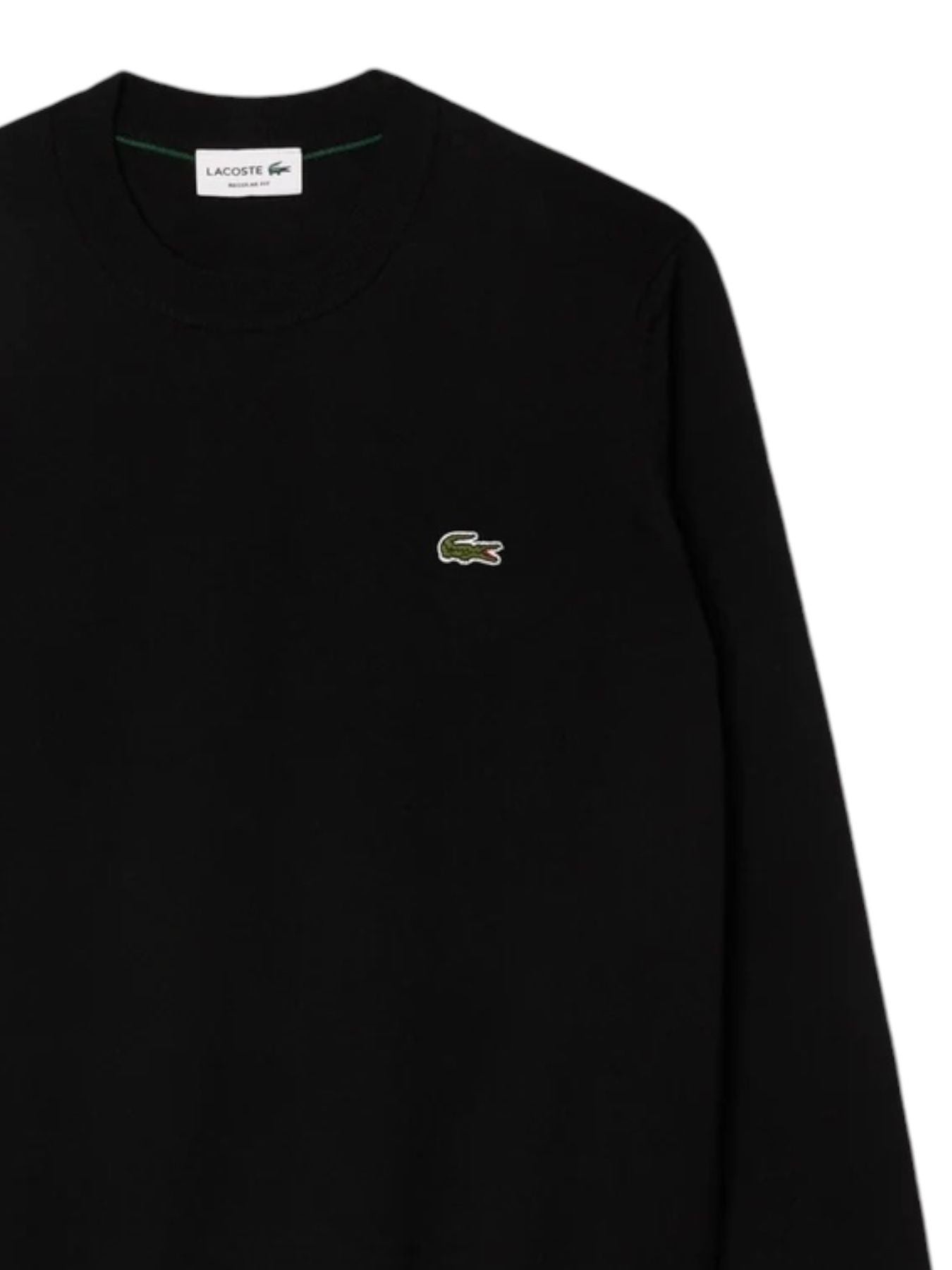 Pullover girocollo con coccodrillo AH3225 031 LACOSTE 