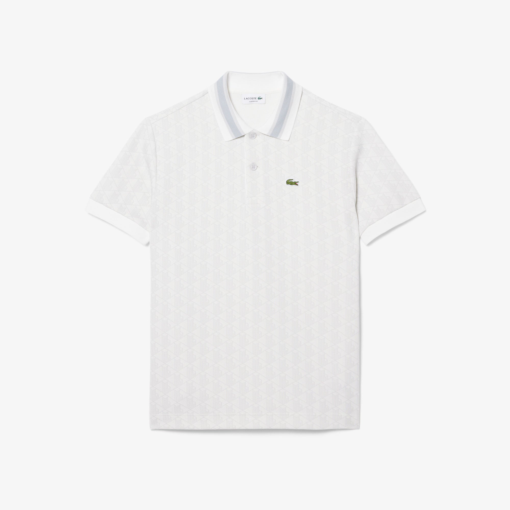Polo dal taglio classico in jacquard con monogramma DH1417 4IW LACOSTE 
