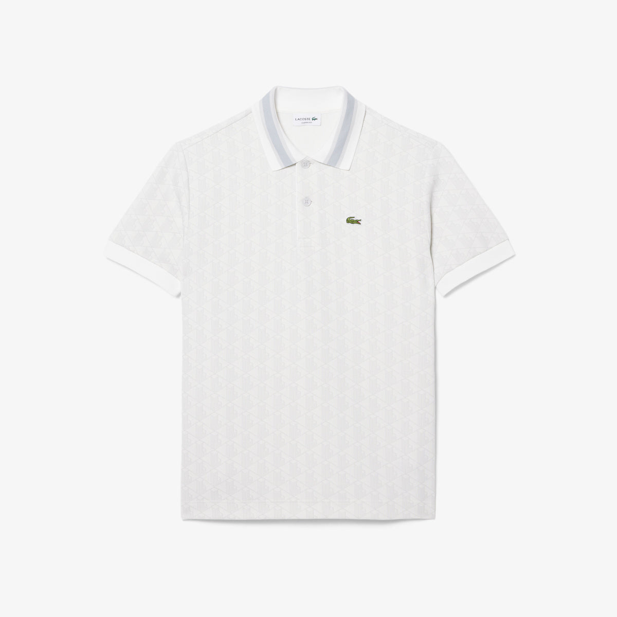 Polo dal taglio classico in jacquard con monogramma DH1417 4IW LACOSTE 