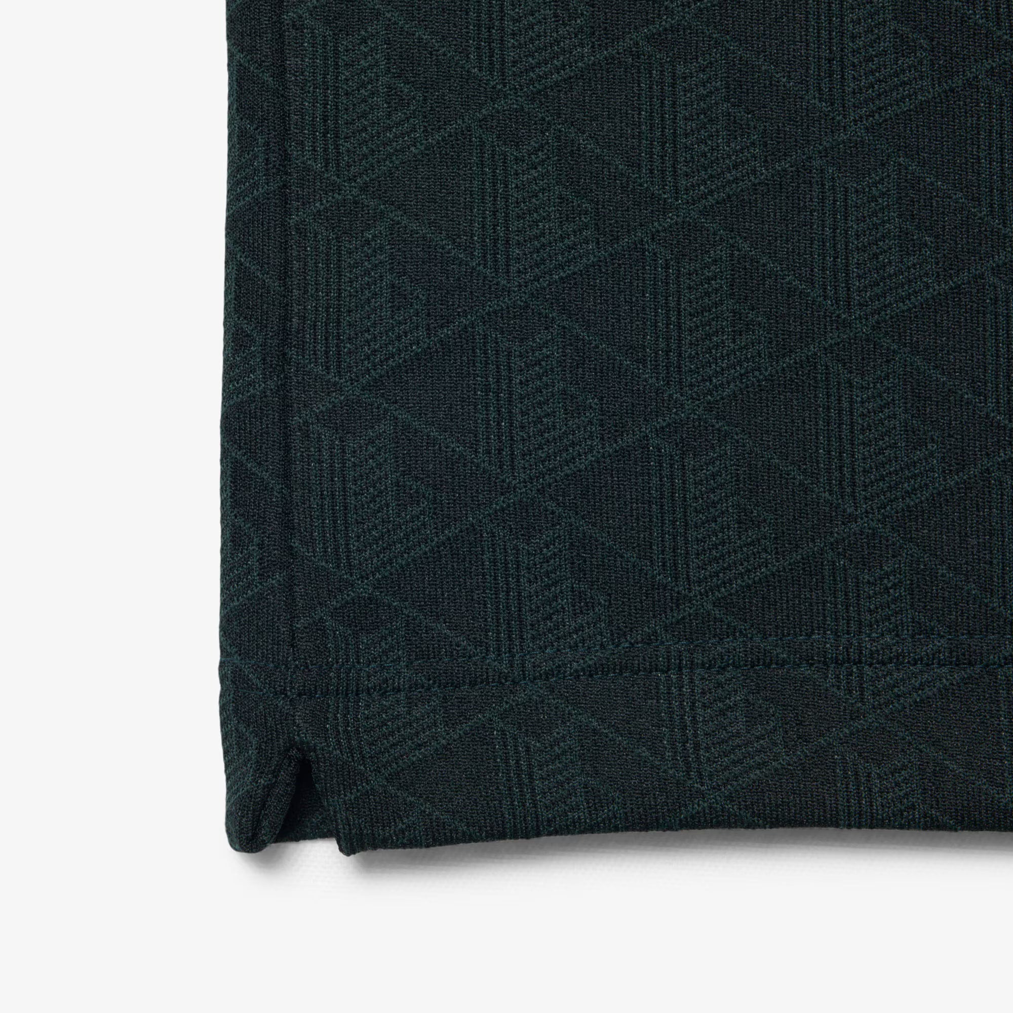 Polo dal taglio classico in jacquard con monogramma DH1417 SPU LACOSTE 