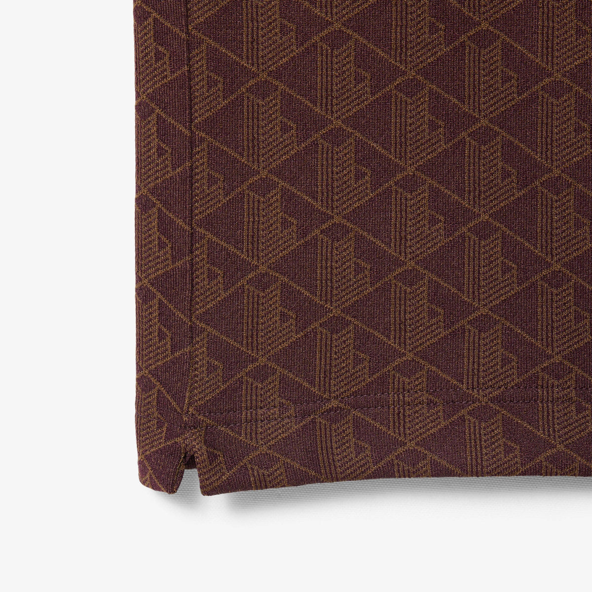 Polo dal taglio classico in jacquard con monogramma DH1417 WD9 LACOSTE 
