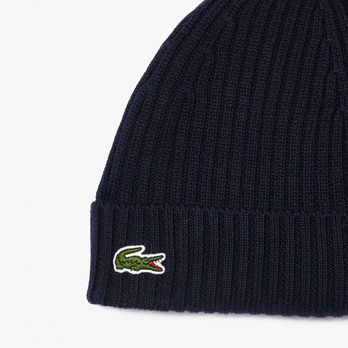 Berretto in lana spazzolata a costine RB0001 166 LACOSTE 