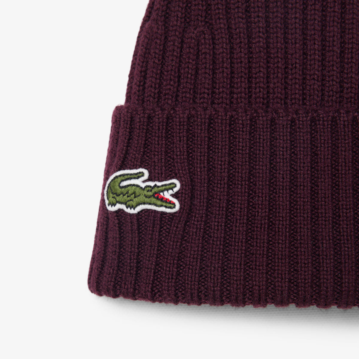 Berretto in lana spazzolata a costine RB0001 3KE LACOSTE 