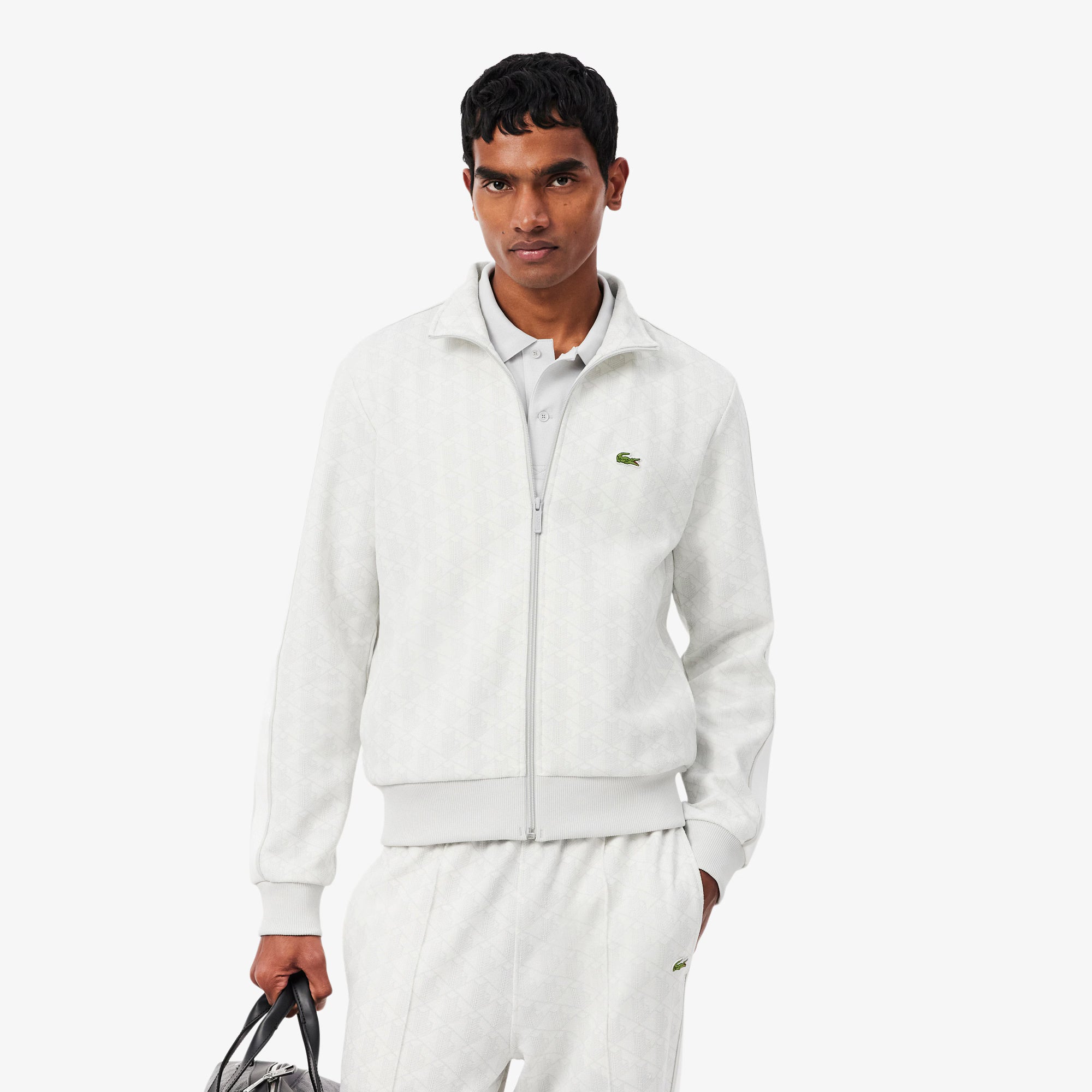Giacca della tuta in jacquard con zip Paris SH1368 4IW LACOSTE 
