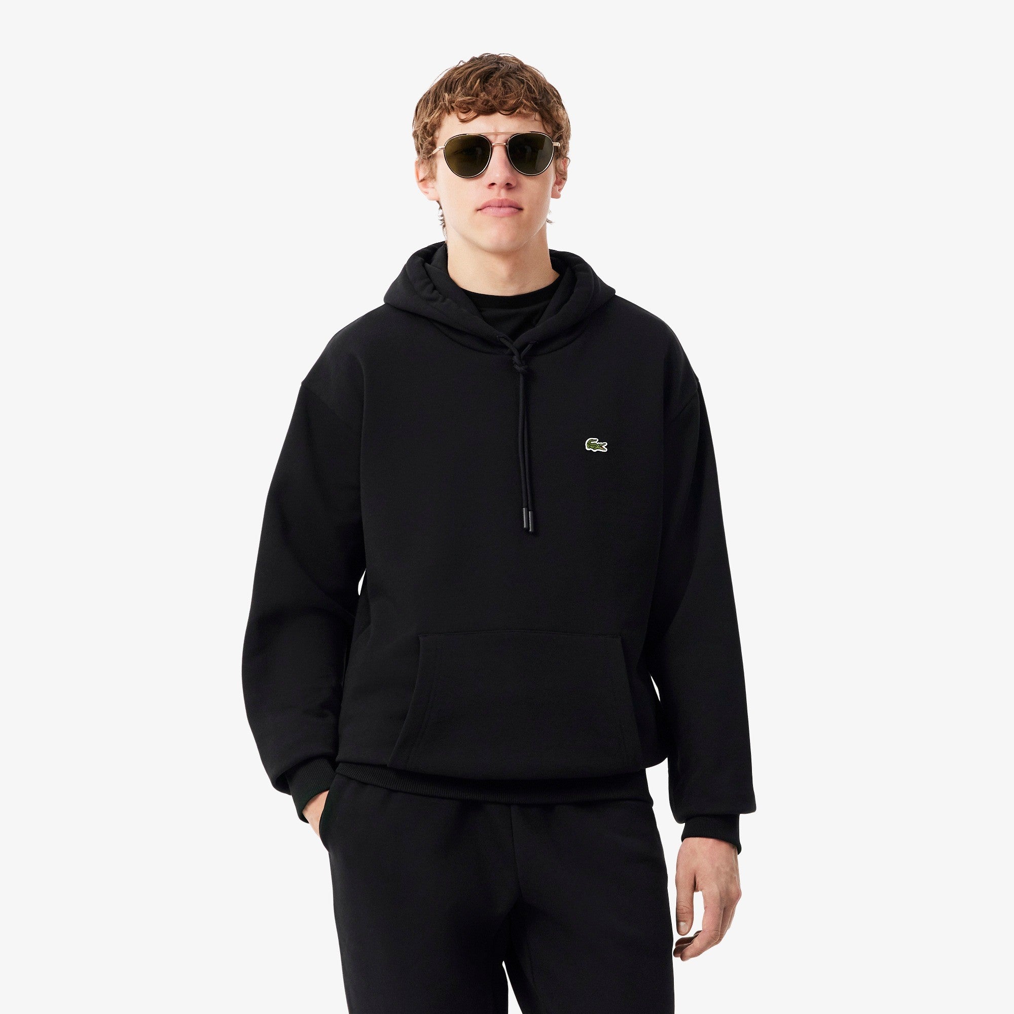 Felpa con cappuccio in tessuto felpato SH8863 031 LACOSTE 