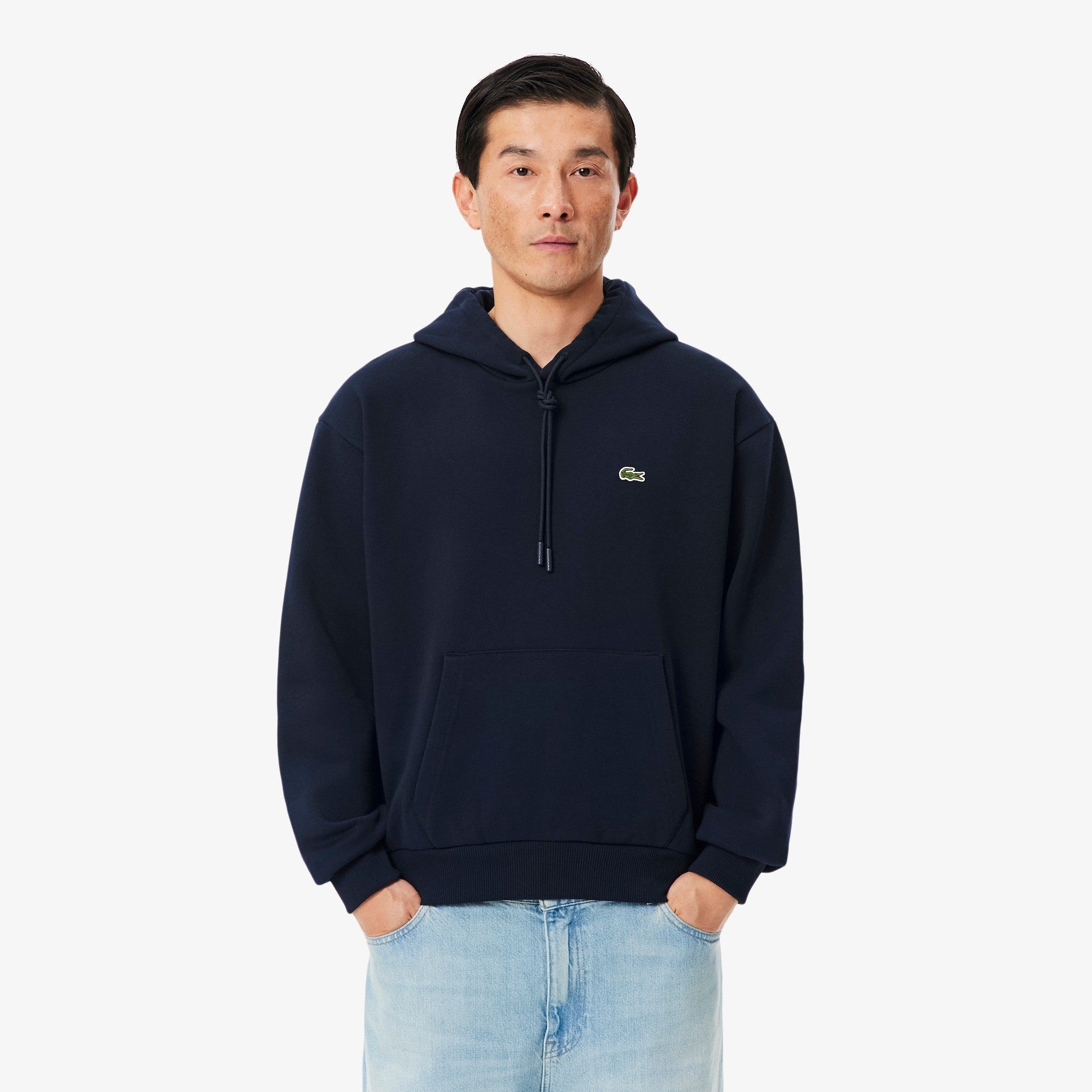 Felpa con cappuccio in tessuto felpato SH8863 166 LACOSTE 