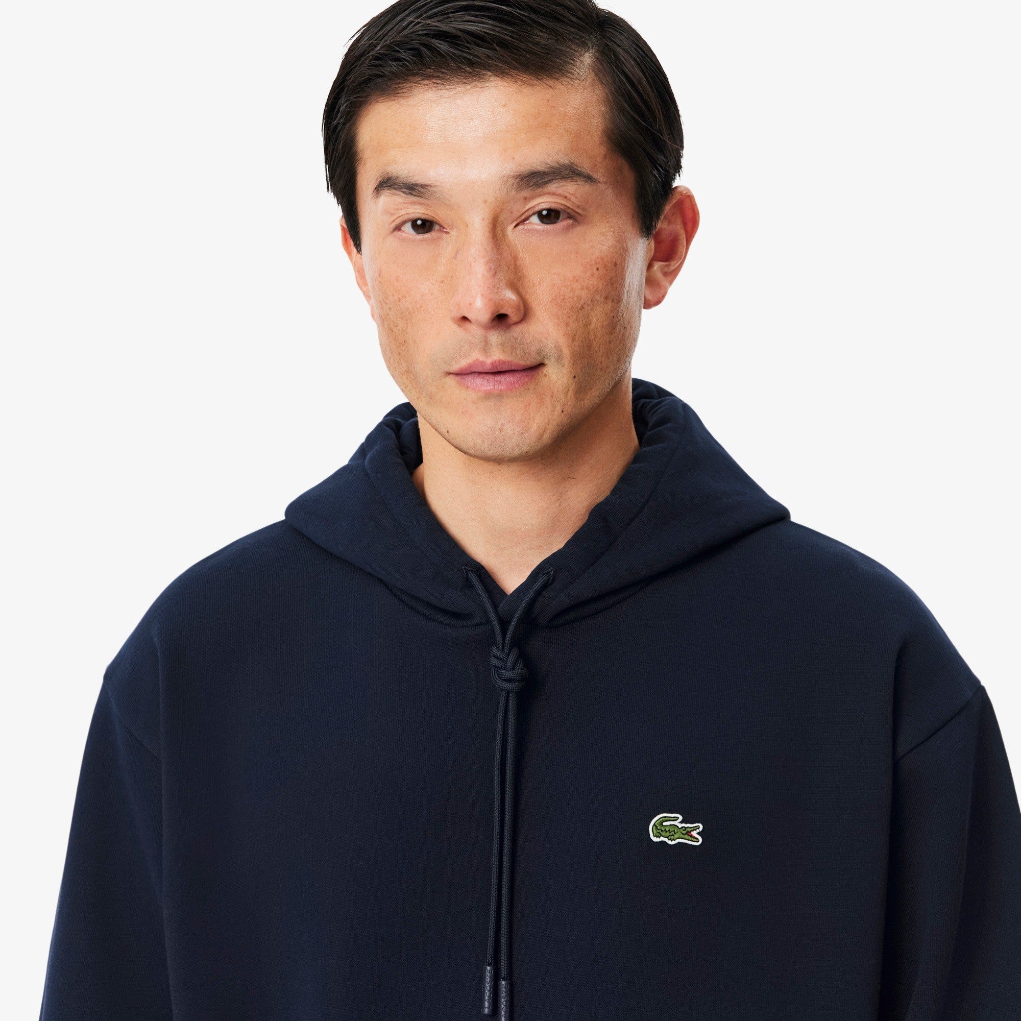 Felpa con cappuccio in tessuto felpato SH8863 166 LACOSTE 