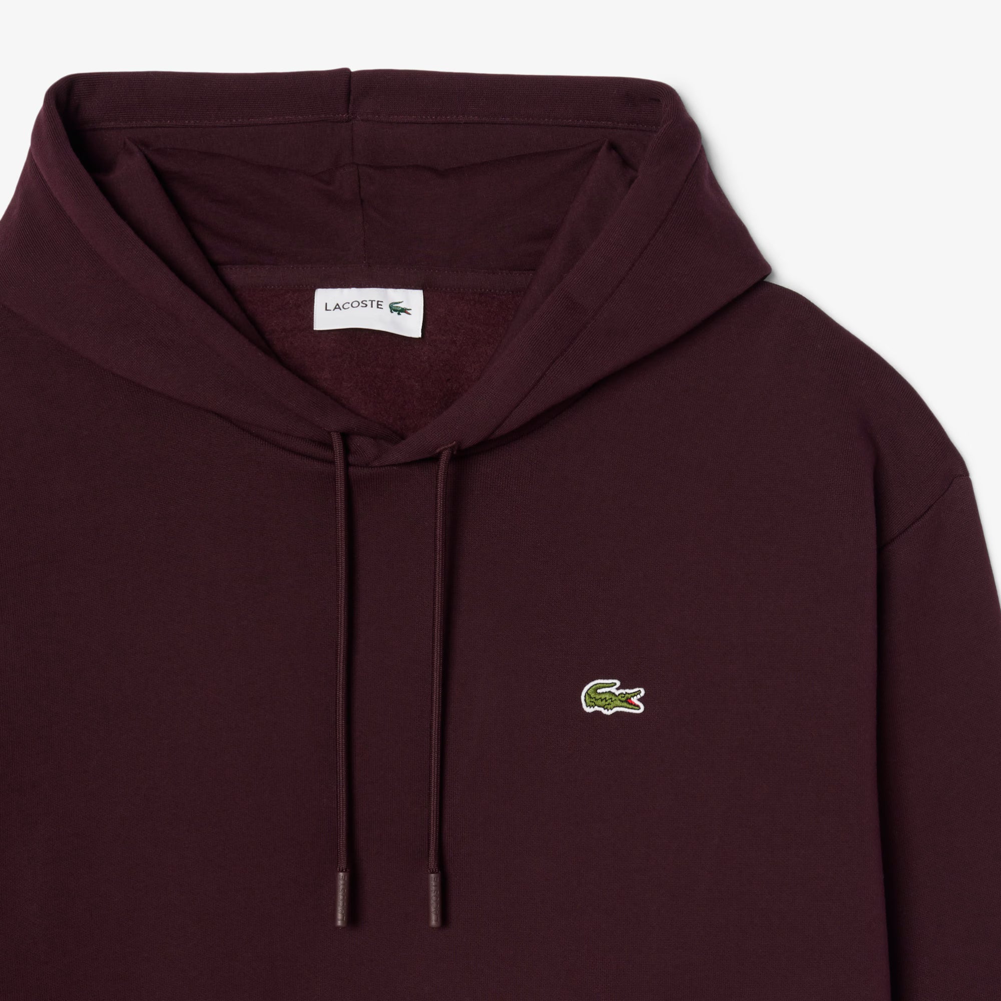 Felpa con cappuccio in tessuto felpato SH8863 3KE LACOSTE 