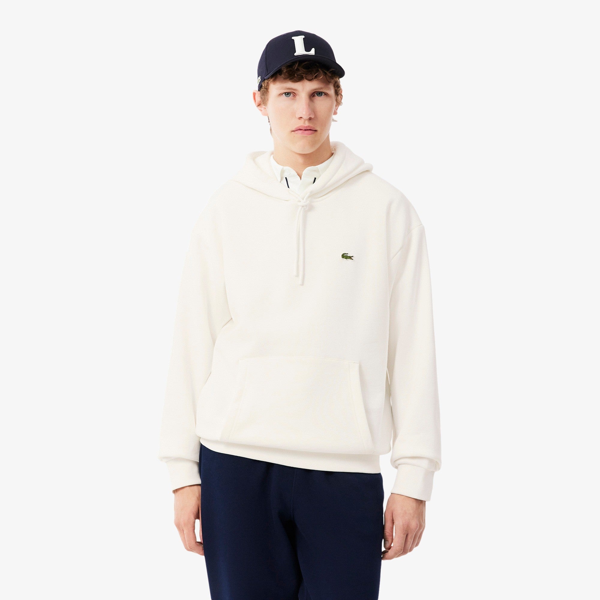 Felpa con cappuccio in tessuto felpato SH8863 70V LACOSTE 