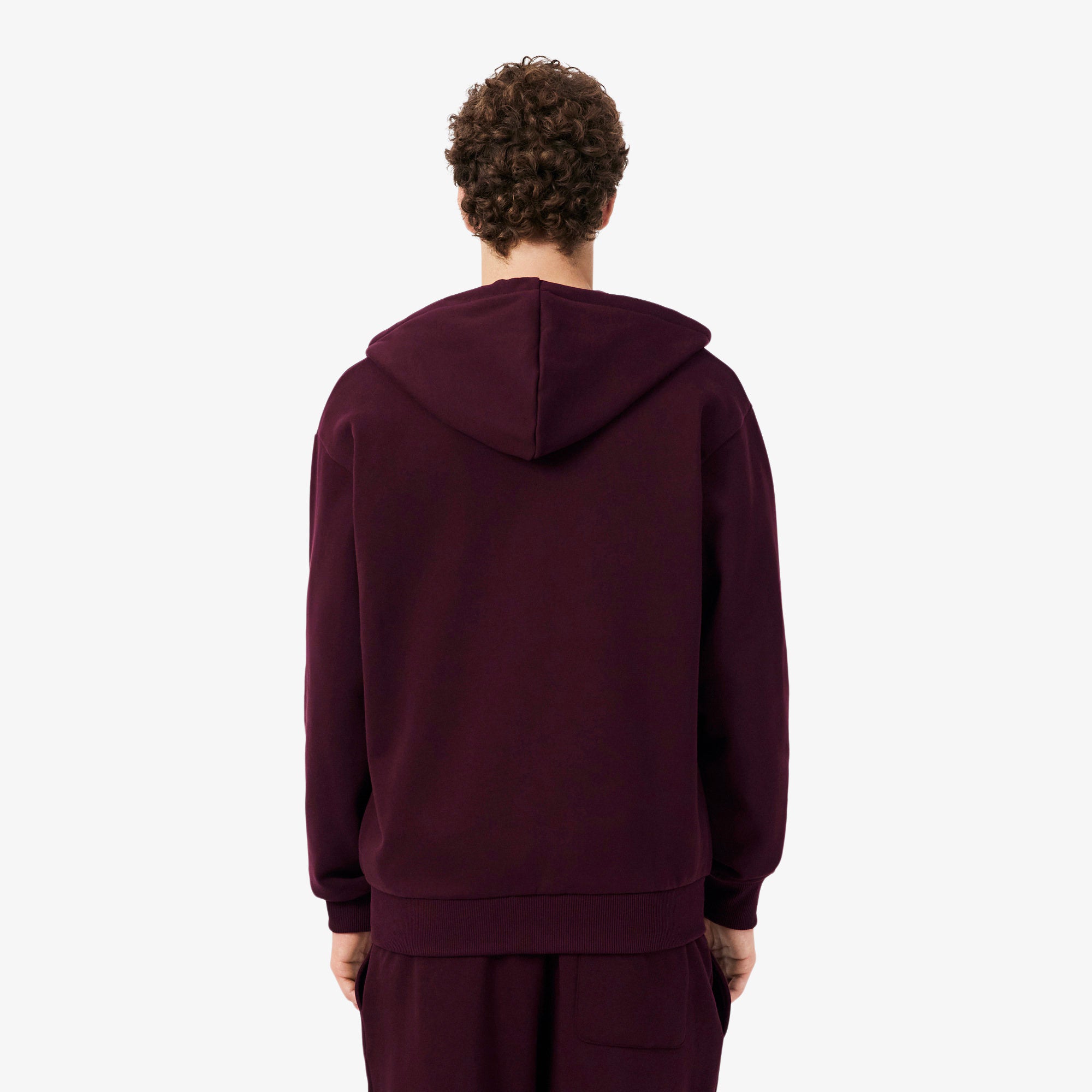 Felpa con cappuccio in tessuto felpato SH8864 3KE LACOSTE 