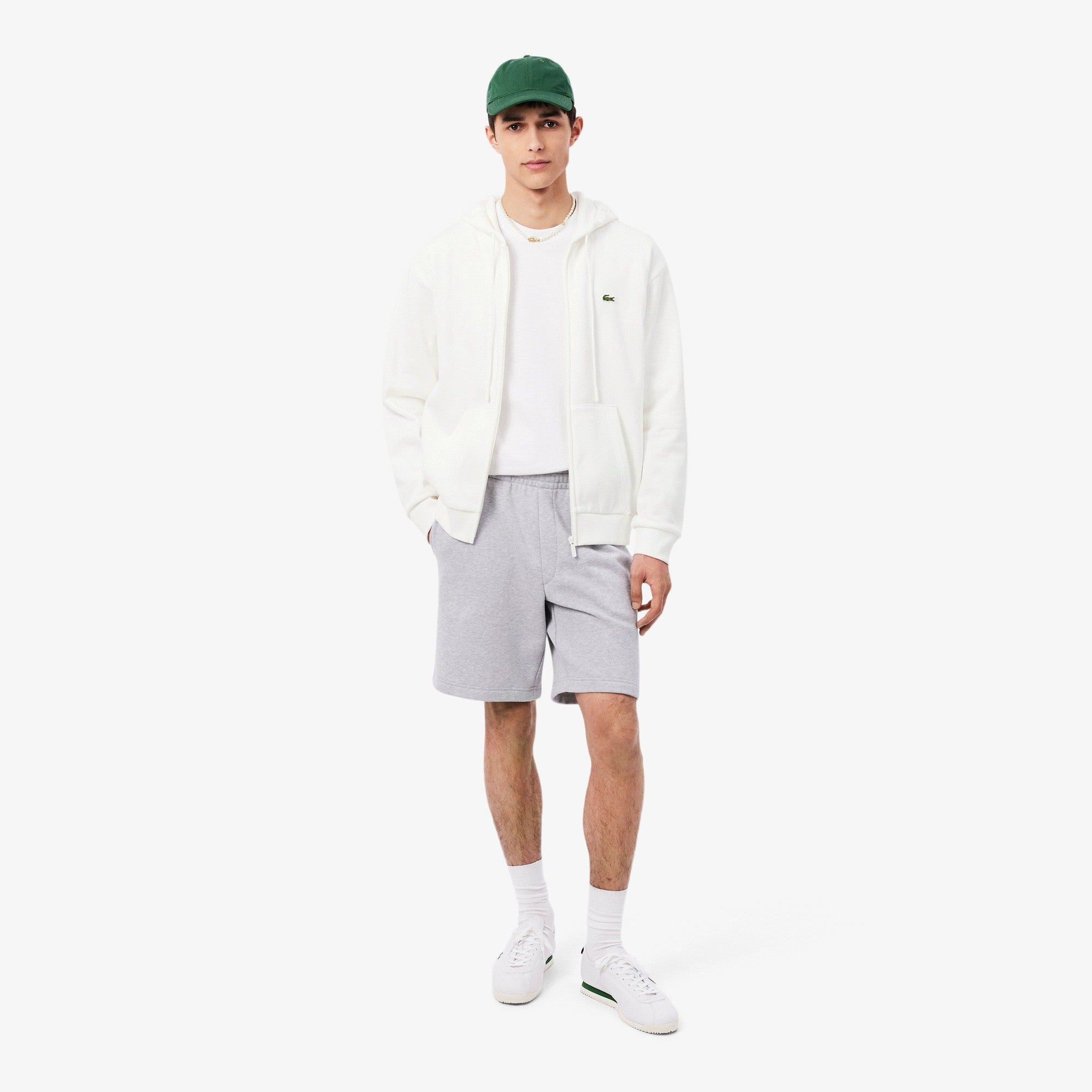 Felpa con cappuccio in tessuto felpato SH8864 70V LACOSTE 