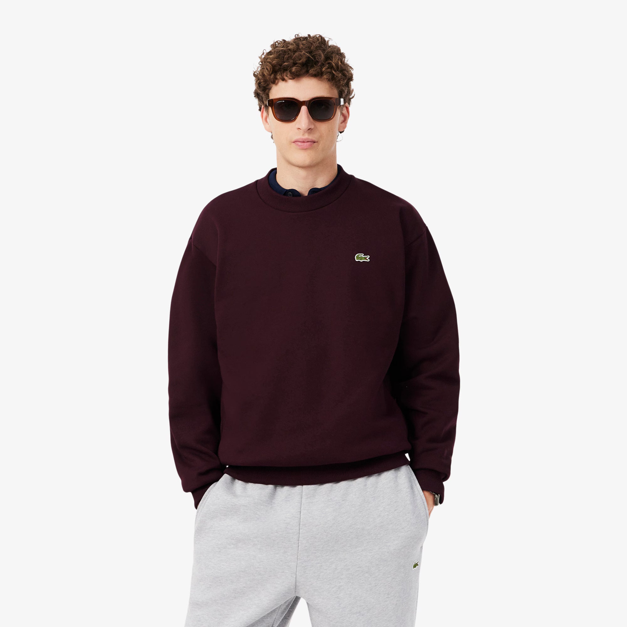 Felpa in cotone SH8868 3KE LACOSTE 