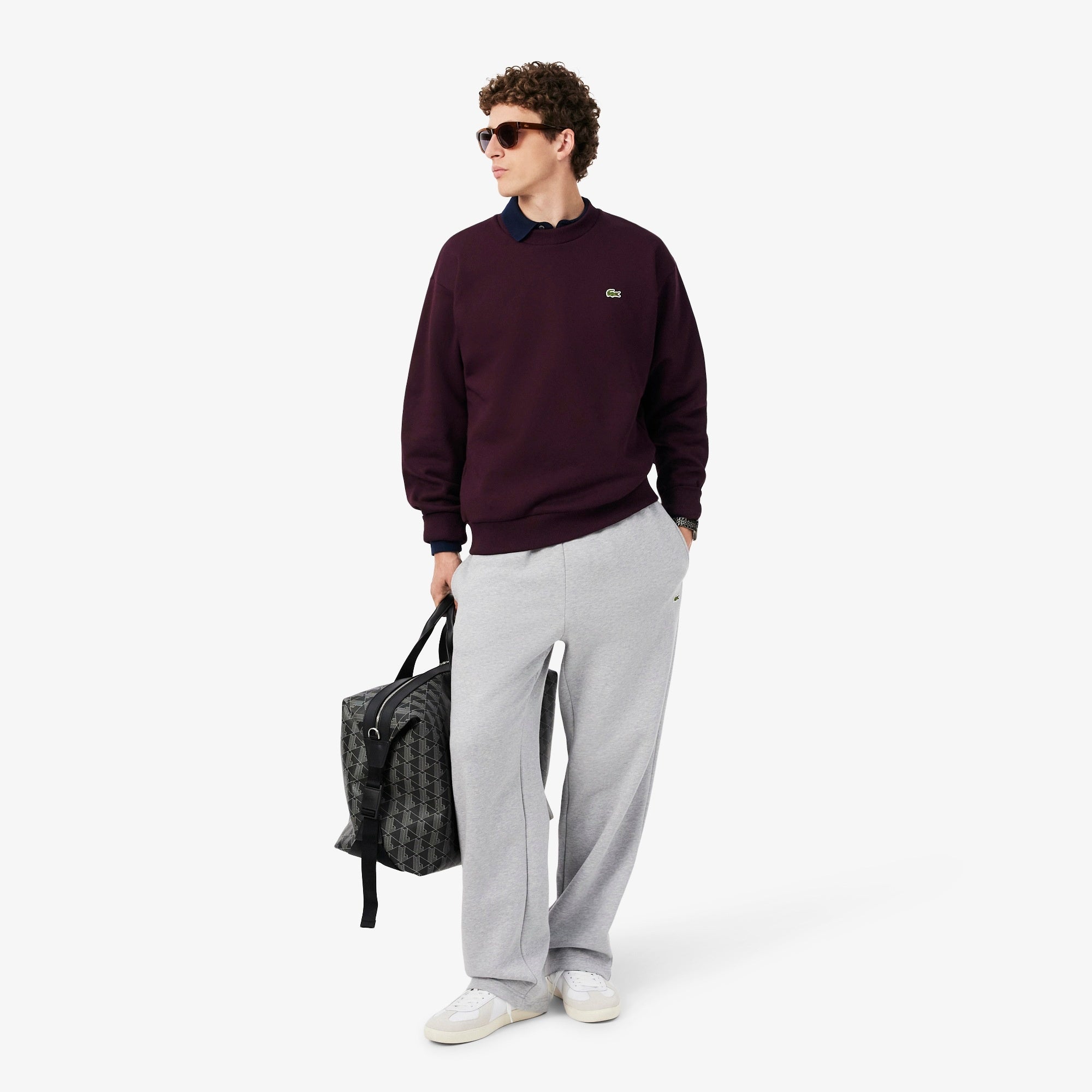 Felpa in cotone SH8868 3KE LACOSTE 