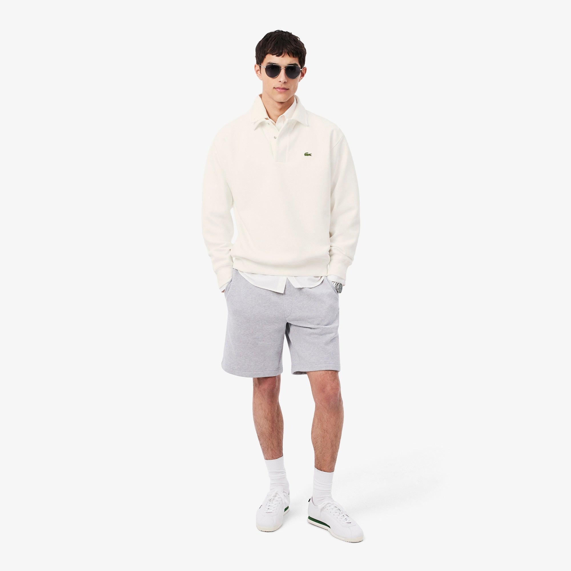 Felpa Piqué con colletto polo SH9450 70V LACOSTE 