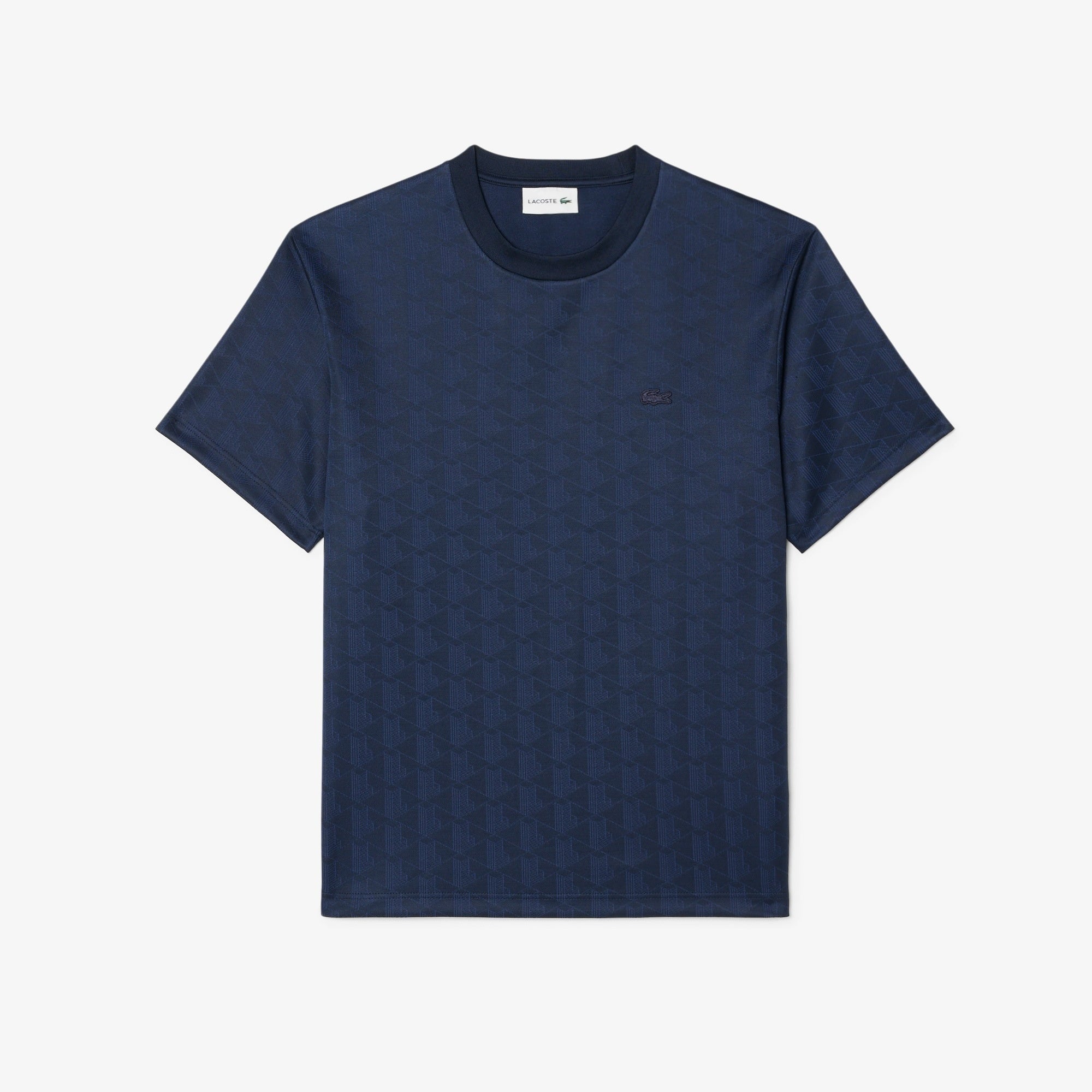 T-shirt jacquard con monogramma TH1985 166 LACOSTE 
