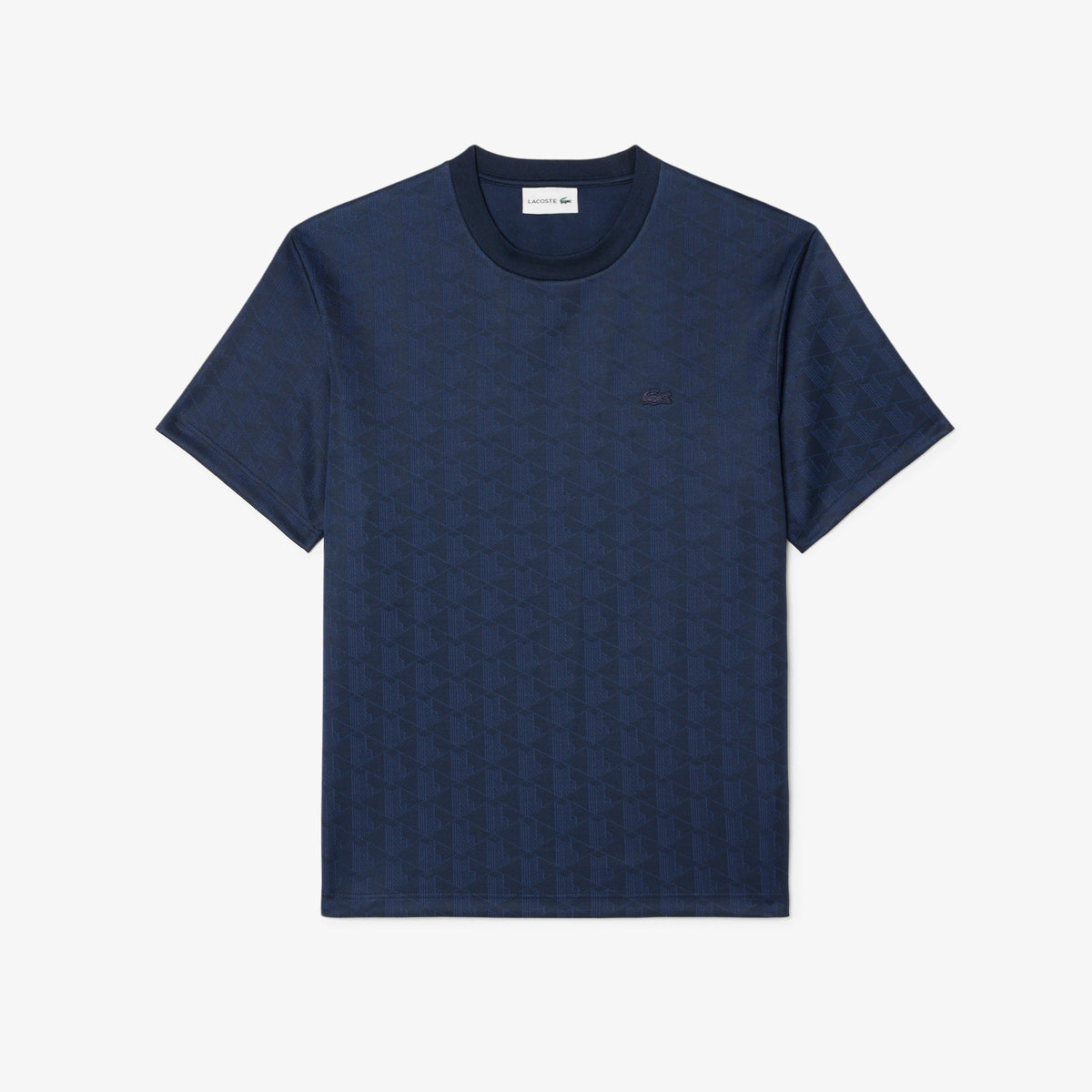 T-shirt jacquard con monogramma TH1985 166 LACOSTE 