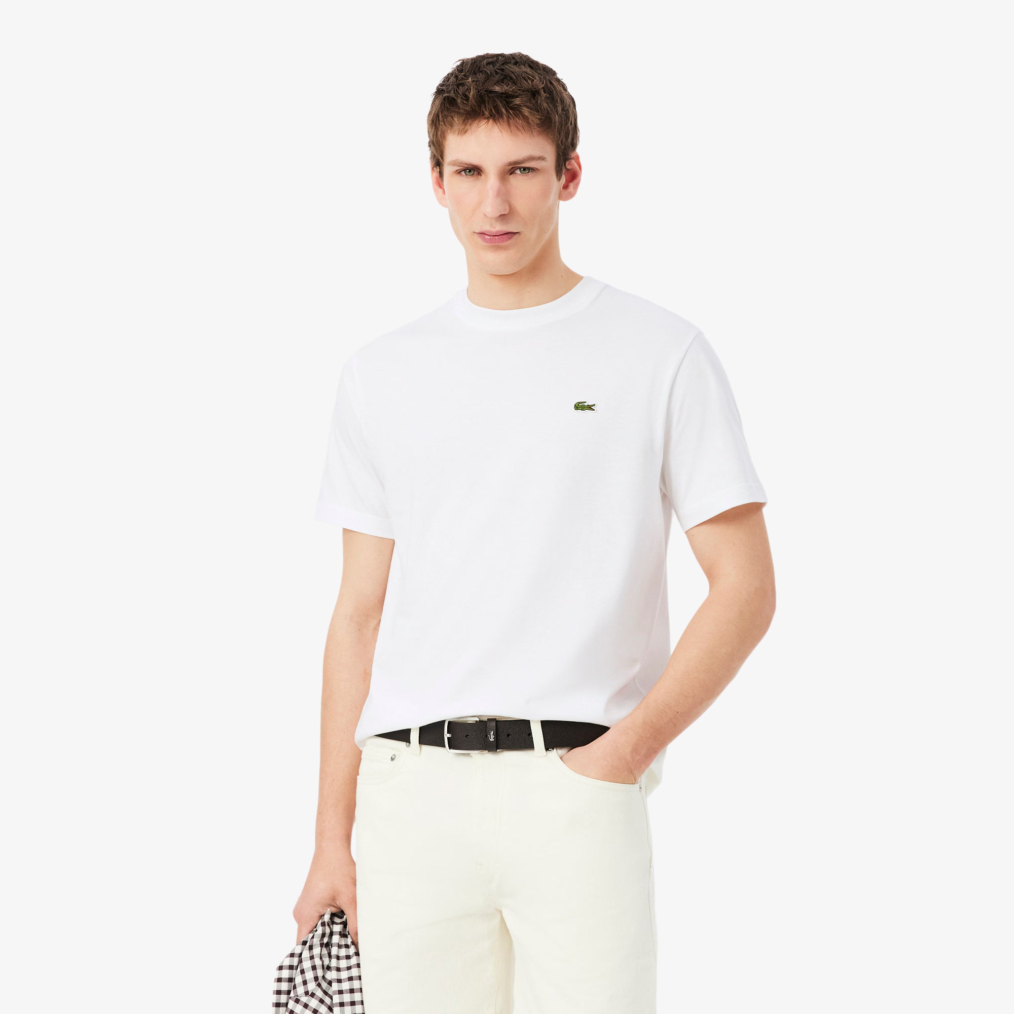 T-shirt in cotone TH7318 001 LACOSTE 