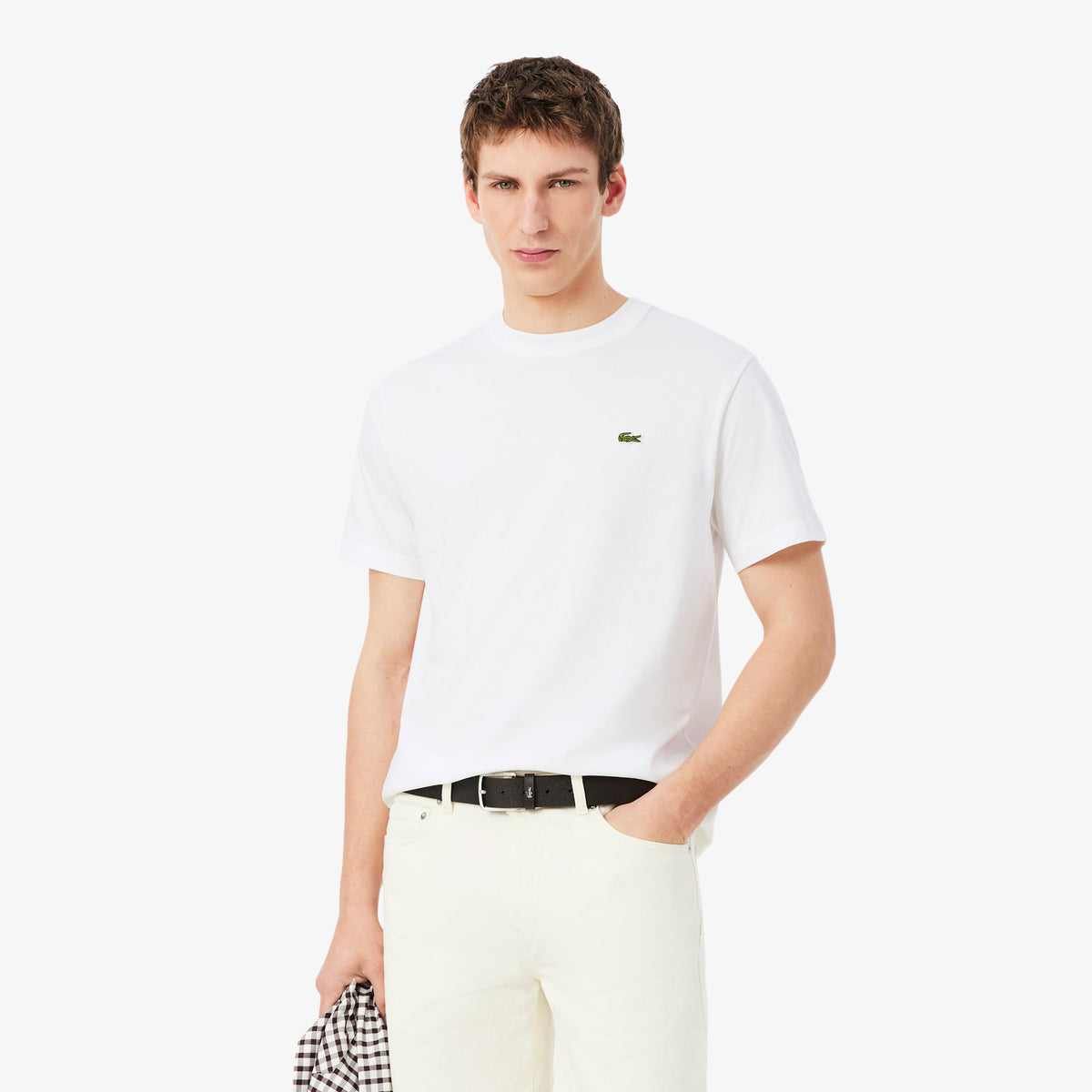 T-shirt in cotone TH7318 001 LACOSTE 