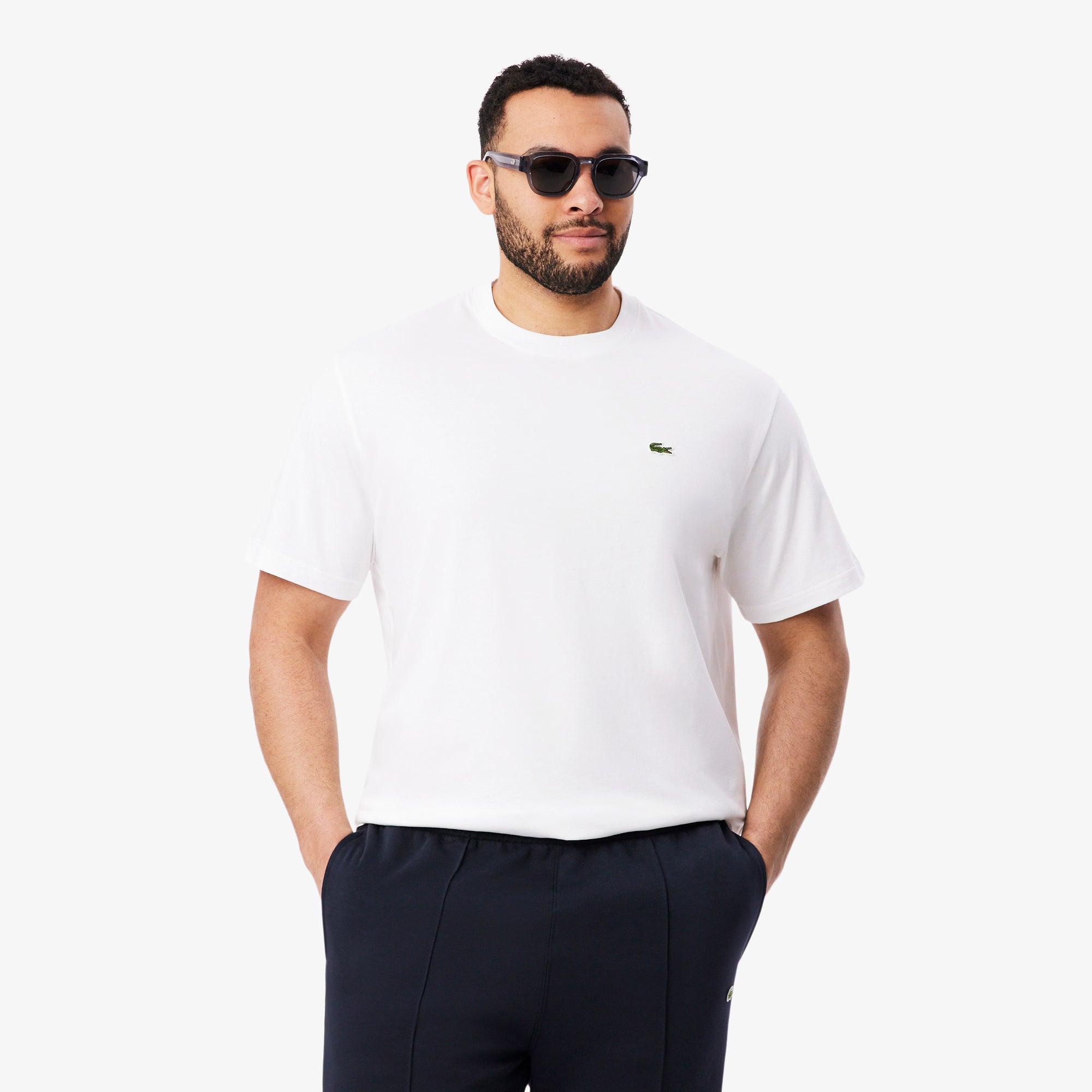 T-shirt in cotone TH7318 001 LACOSTE 