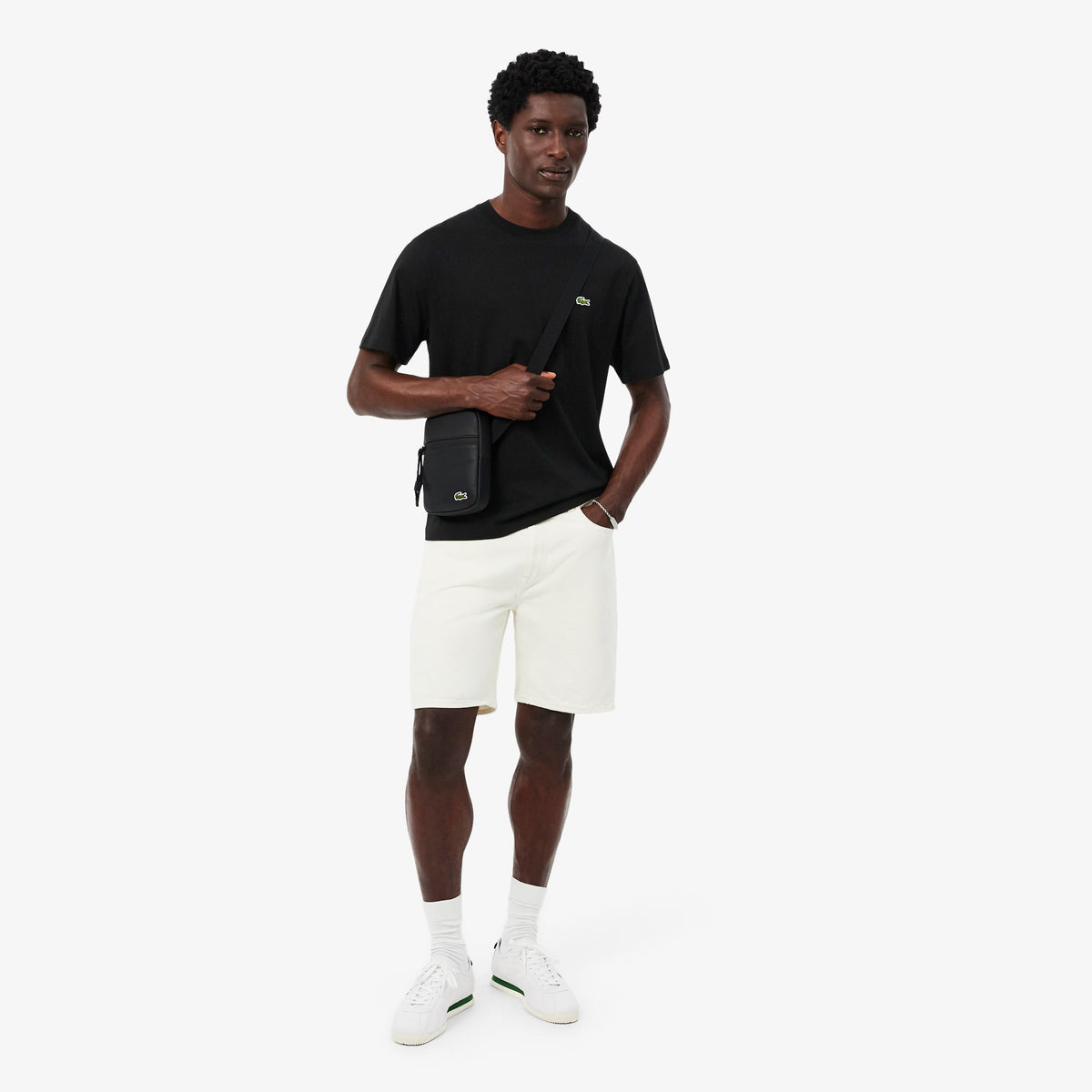 T-shirt in cotone TH7318 031 LACOSTE 