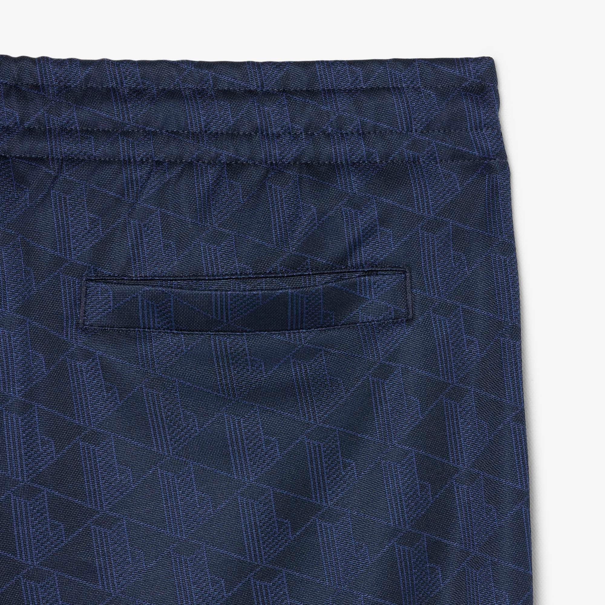 Pantaloni della tuta jacquard con monogramma XH0197 166 LACOSTE 
