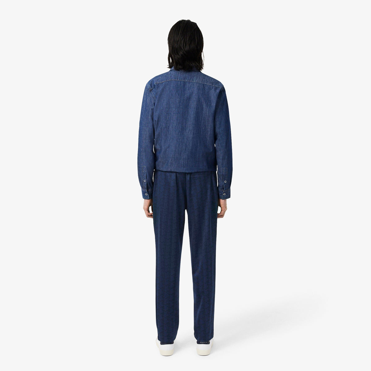 Pantaloni della tuta jacquard con monogramma XH0197 166 LACOSTE 