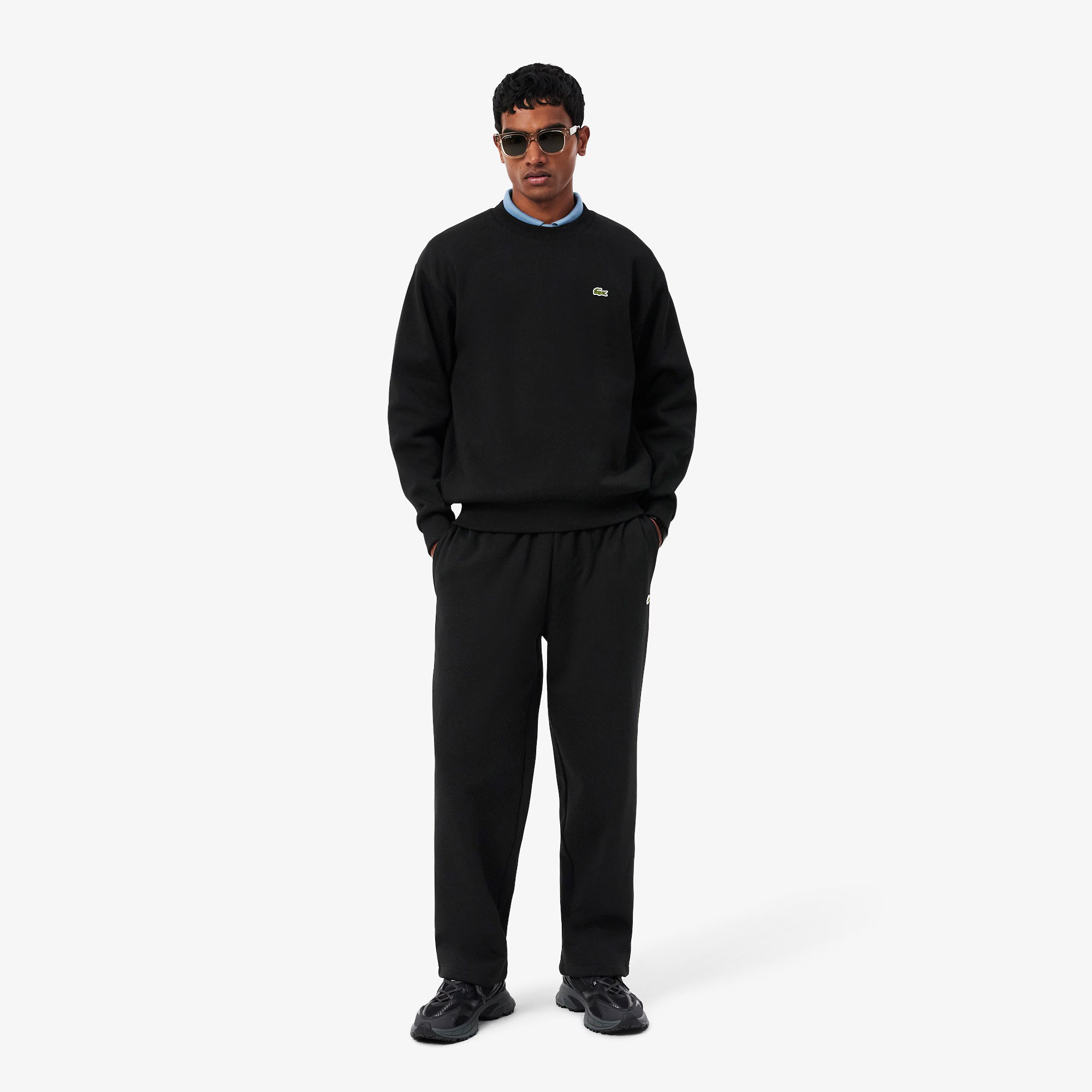 Pantaloni della tuta relaxed fit in tessuto felpato XH8867 031 LACOSTE 