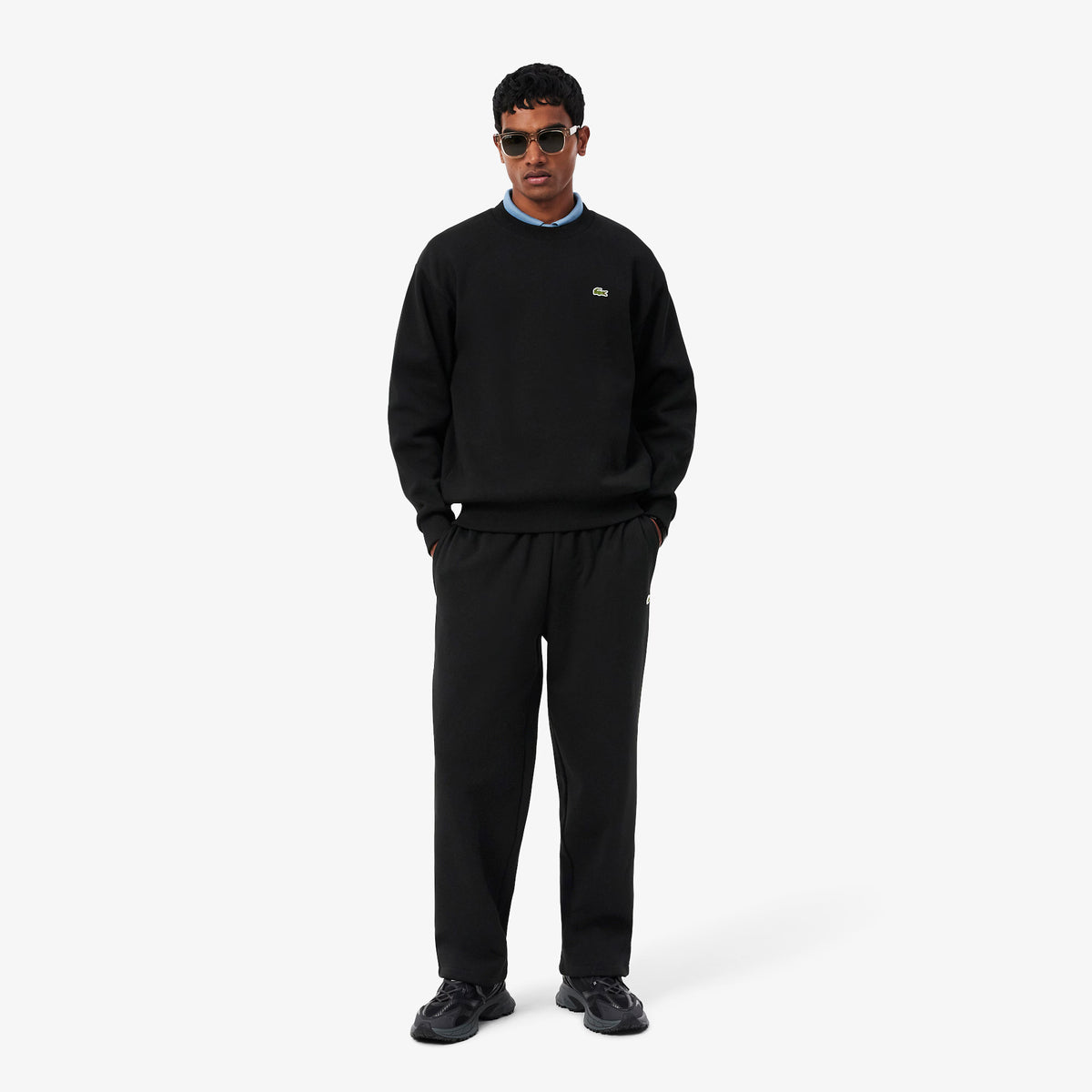 Pantaloni della tuta relaxed fit in tessuto felpato XH8867 031 LACOSTE 