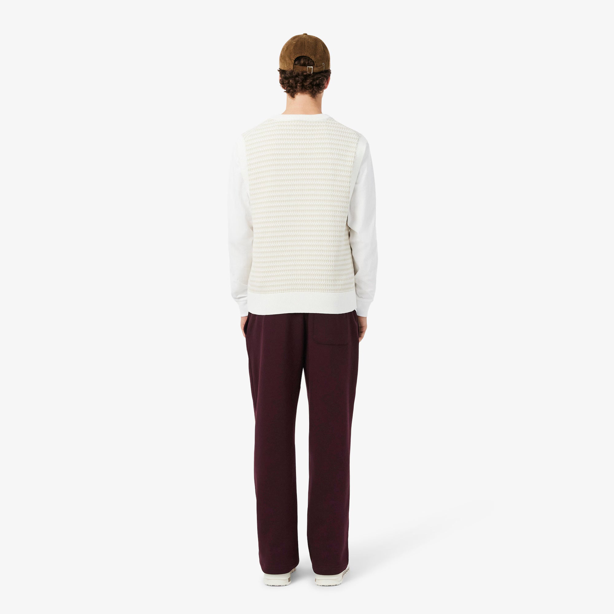 Pantaloni della tuta relaxed fit in tessuto felpato XH8867 3KE LACOSTE 