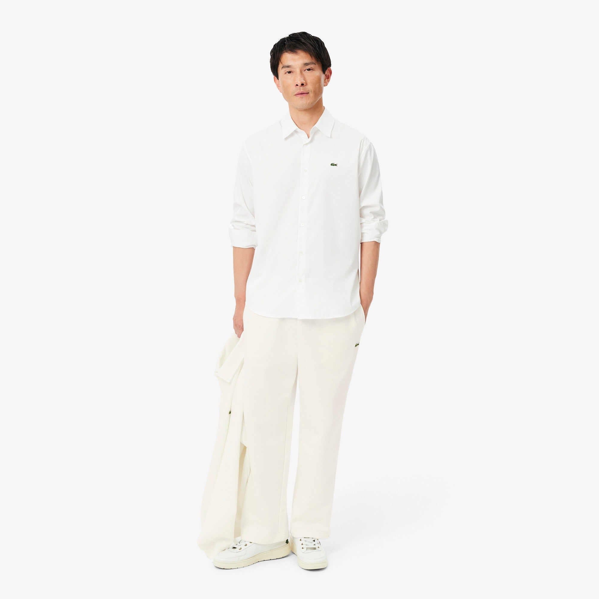 Pantaloni della tuta relaxed fit in tessuto felpato XH8867 70V LACOSTE 