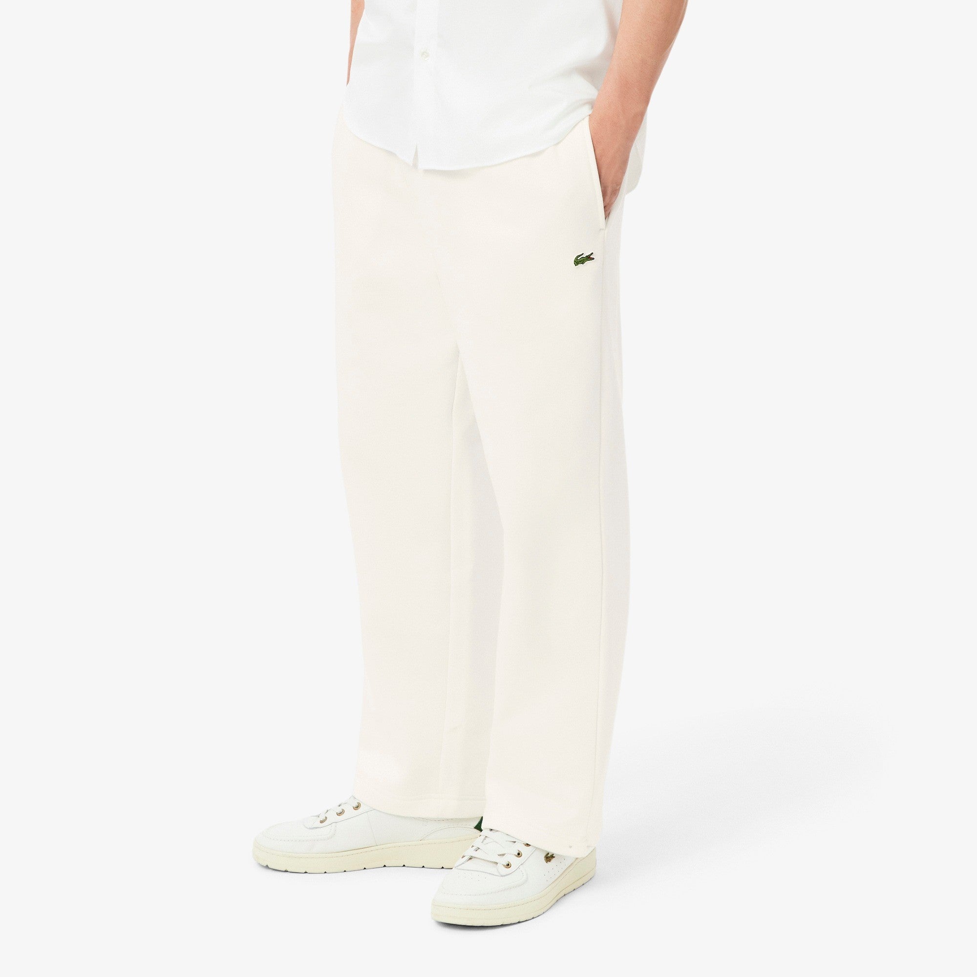 Pantaloni della tuta relaxed fit in tessuto felpato XH8867 70V LACOSTE 