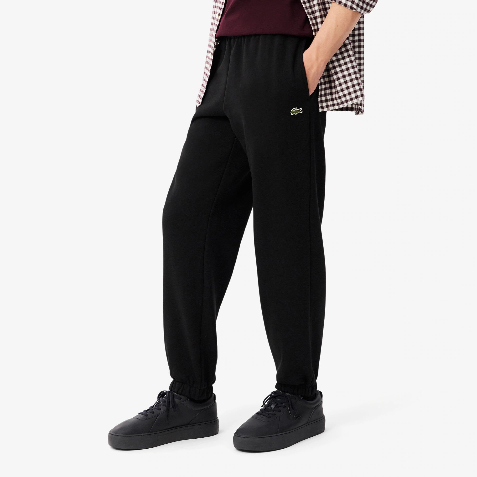 Pantaloni della tuta regular fit in tessuto felpato XH9207 031 LACOSTE 