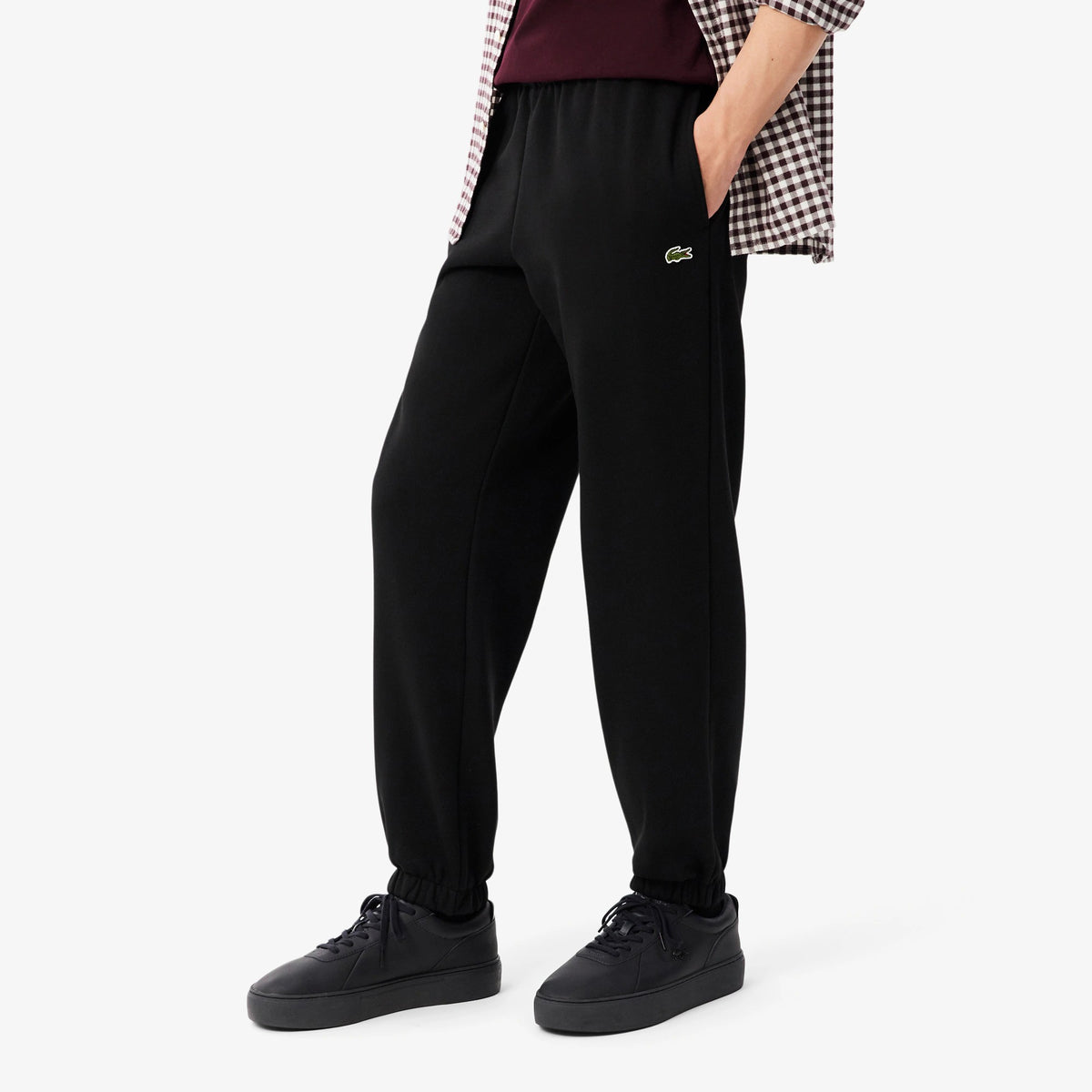 Pantaloni della tuta regular fit in tessuto felpato XH9207 031 LACOSTE 