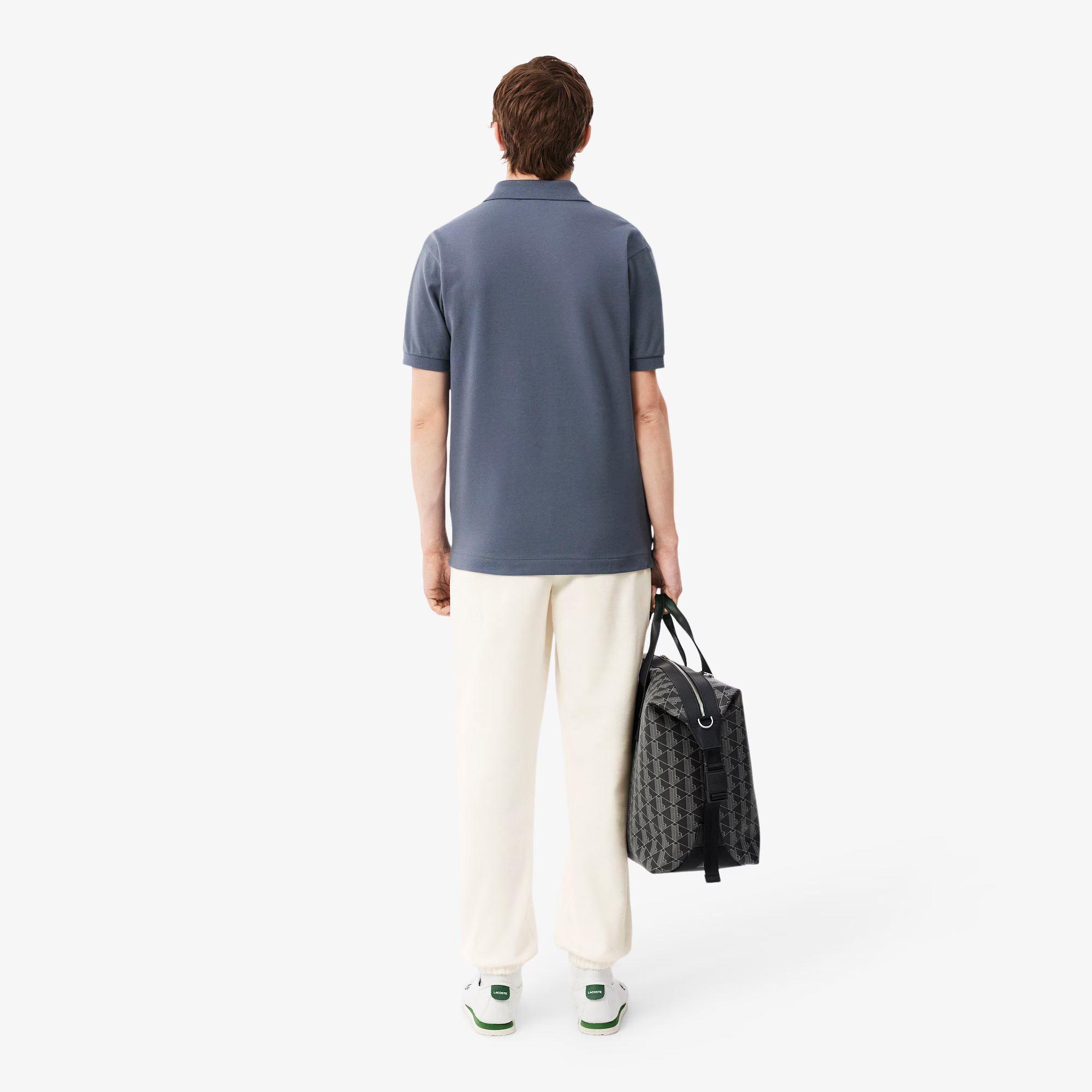 Pantaloni della tuta regular fit in tessuto felpato XH9207 70V LACOSTE 