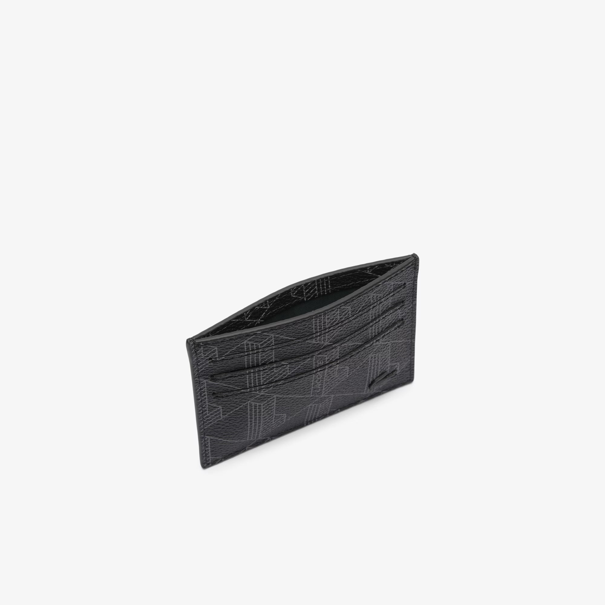 Porta carte da uomo in canvas con stampa di monogramma The Blend NH3719 H45 LACOSTE ACCESSORI 