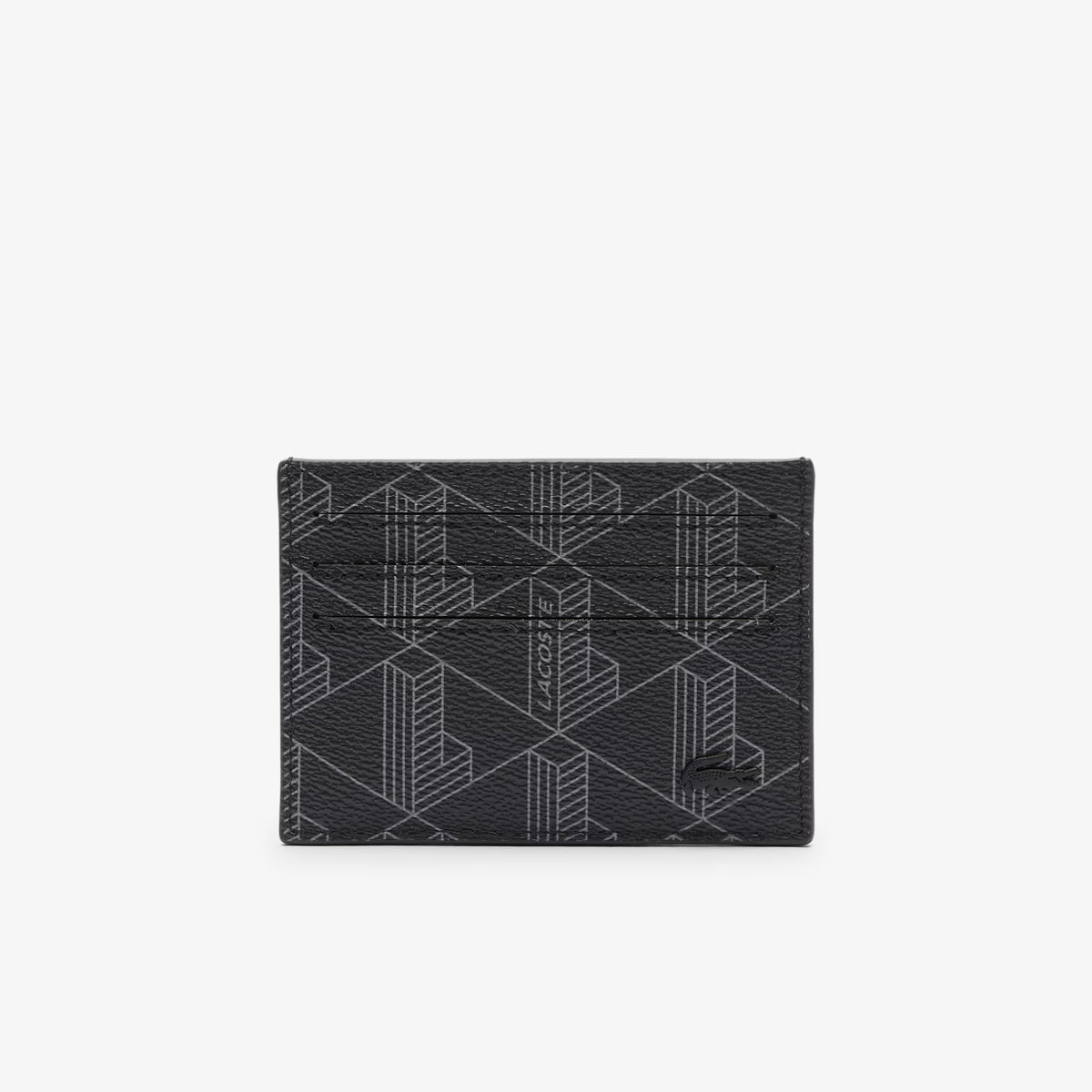Porta carte da uomo in canvas con stampa di monogramma The Blend NH3719 H45 LACOSTE ACCESSORI 