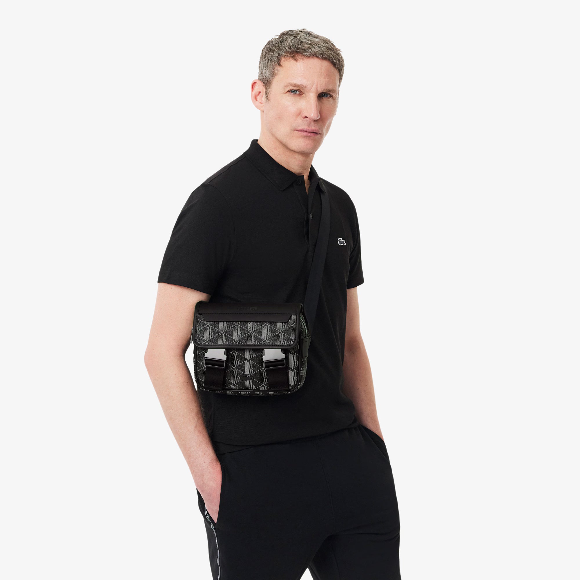Borsa a tracolla con patta e clip The Blend NH3787 H45 LACOSTE ACCESSORI 