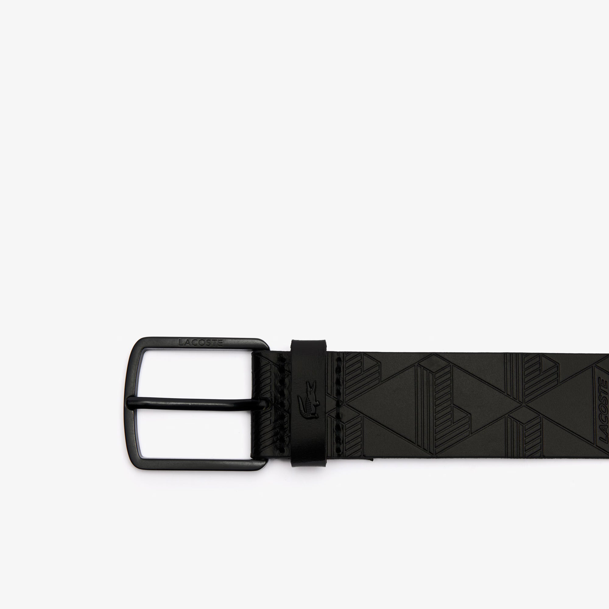 Cintura in pelle con monogramma RC4093 000 LACOSTE ACCESSORI 