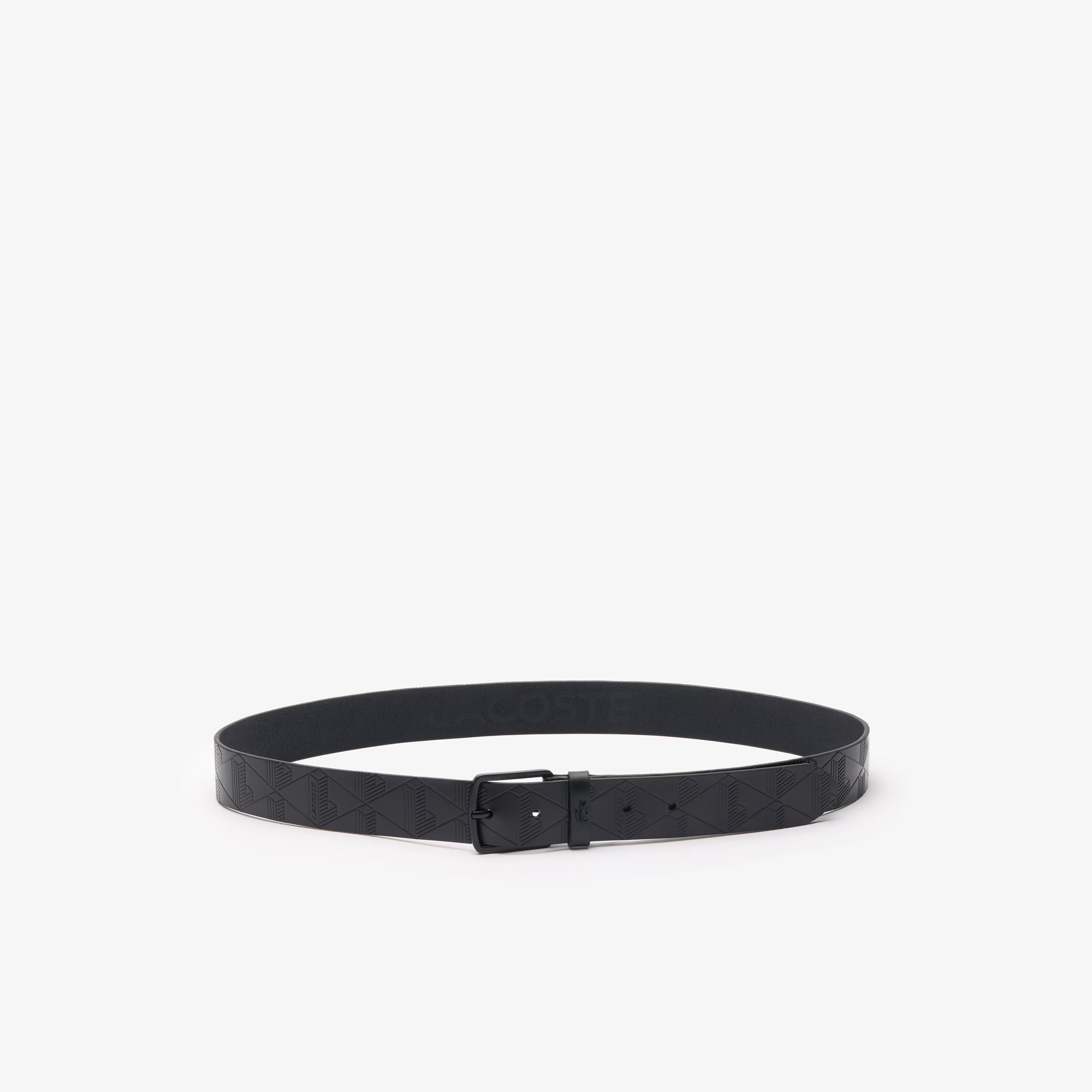 Cintura in pelle con monogramma RC4093 000 LACOSTE ACCESSORI 
