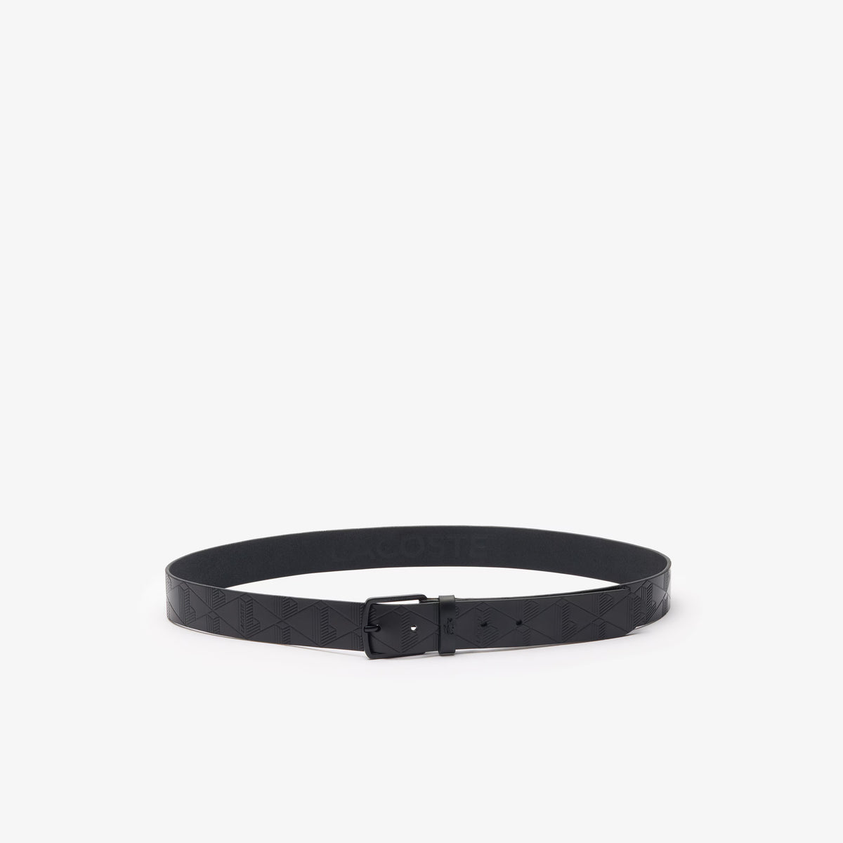 Cintura in pelle con monogramma RC4093 000 LACOSTE ACCESSORI 